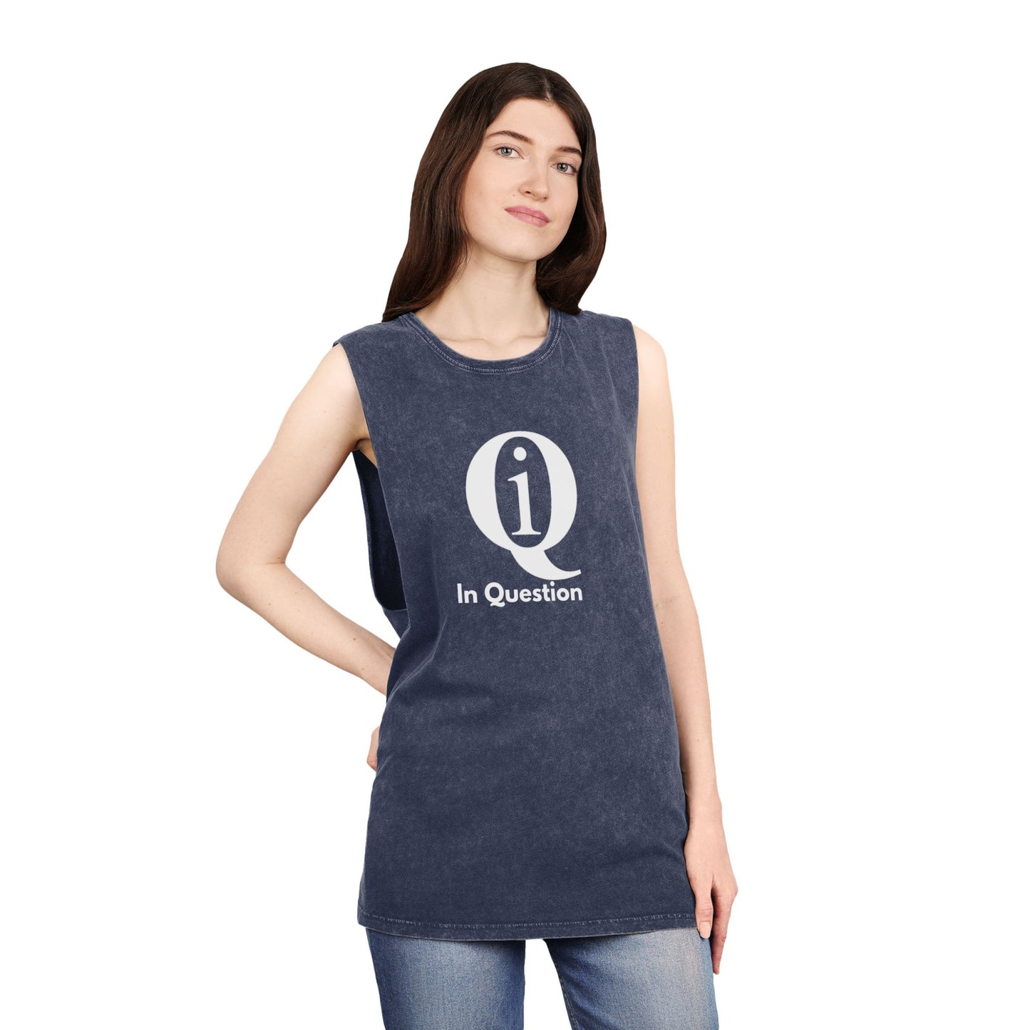 Unisex Stonewash Tank Top - Casual Summer Tee with 'On Board' Design