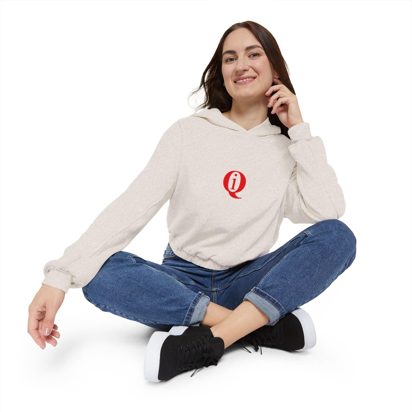 IQ Fashion | Women's Cinched Bottom Hoodie