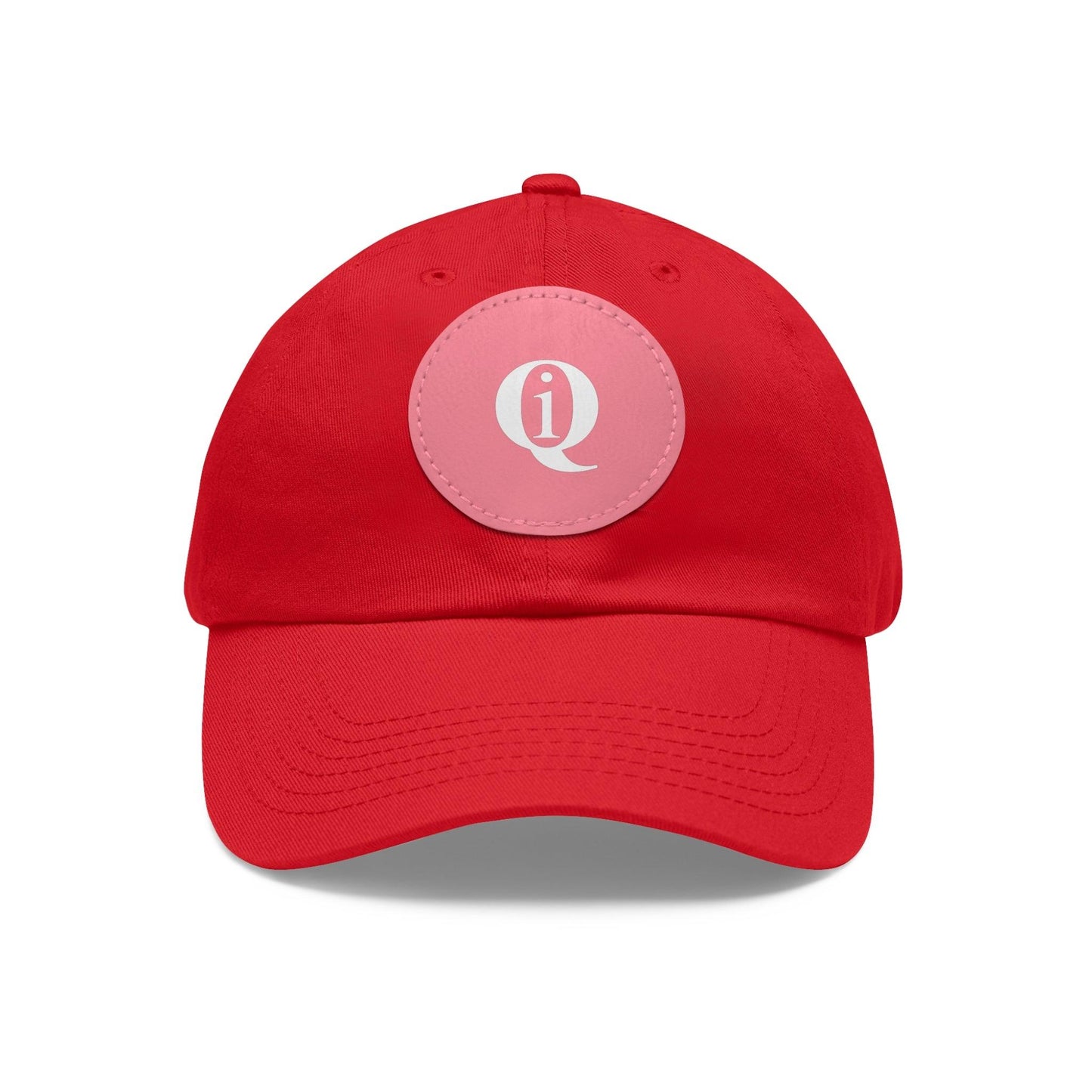 IQ Fashion | Dad Hat with Leather Patch (Round)