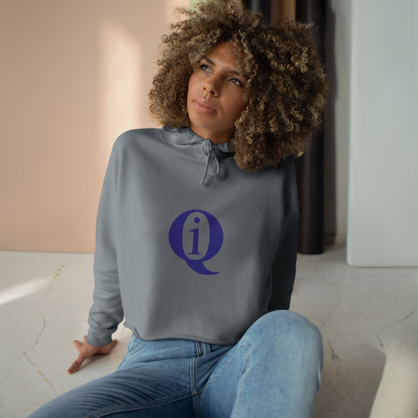 IQ Fashion |  Informative Crop Hoodie - Trendy Streetwear