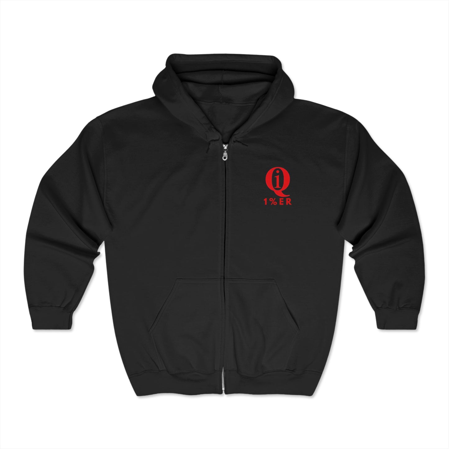 Copy of Unisex Full Zip Hoodie with Laurel Wreath - Cozy & Stylish