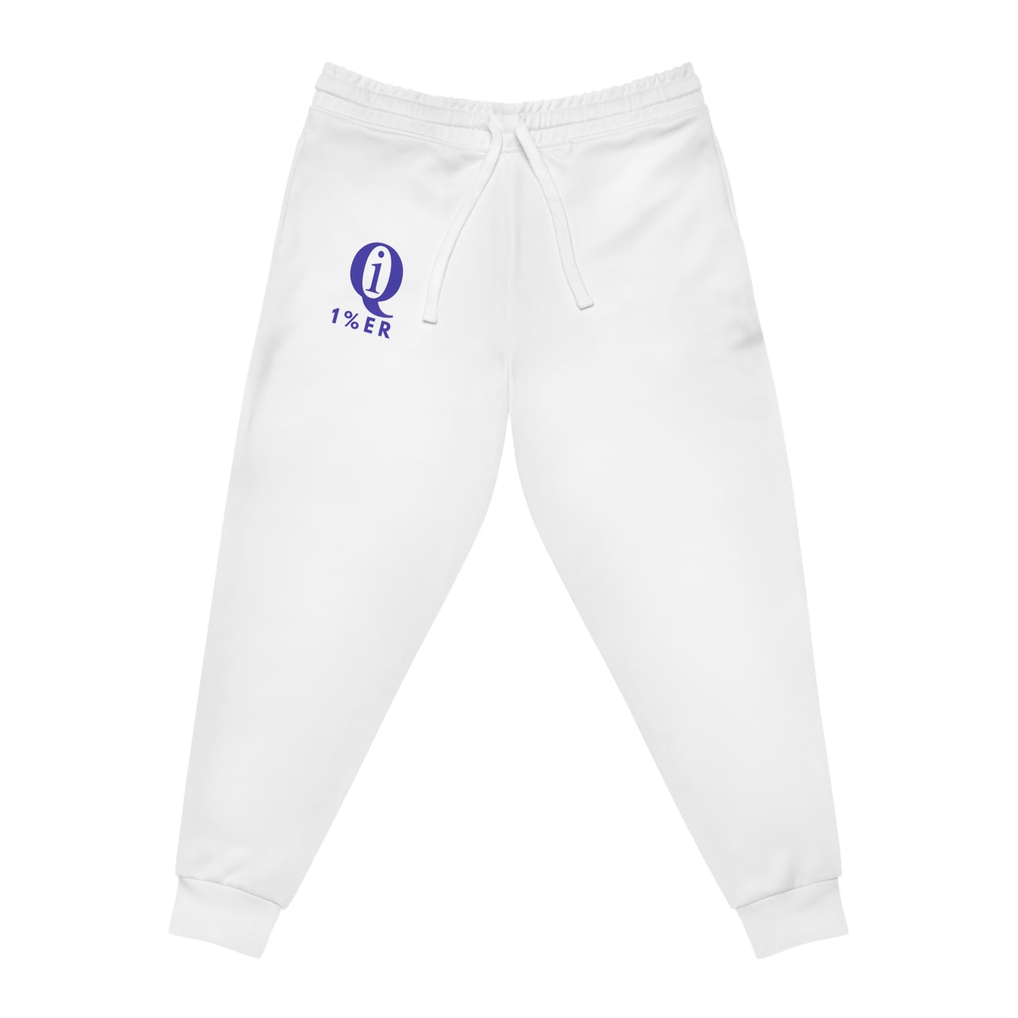 Stylish White Athletic Joggers with Logo - Perfect for Workouts and Casual Wear