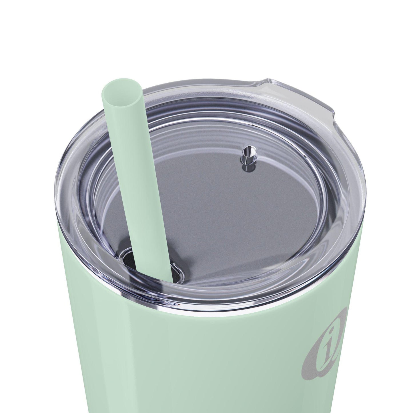 IQ Fashion | Skinny Tumbler with Straw, 20oz