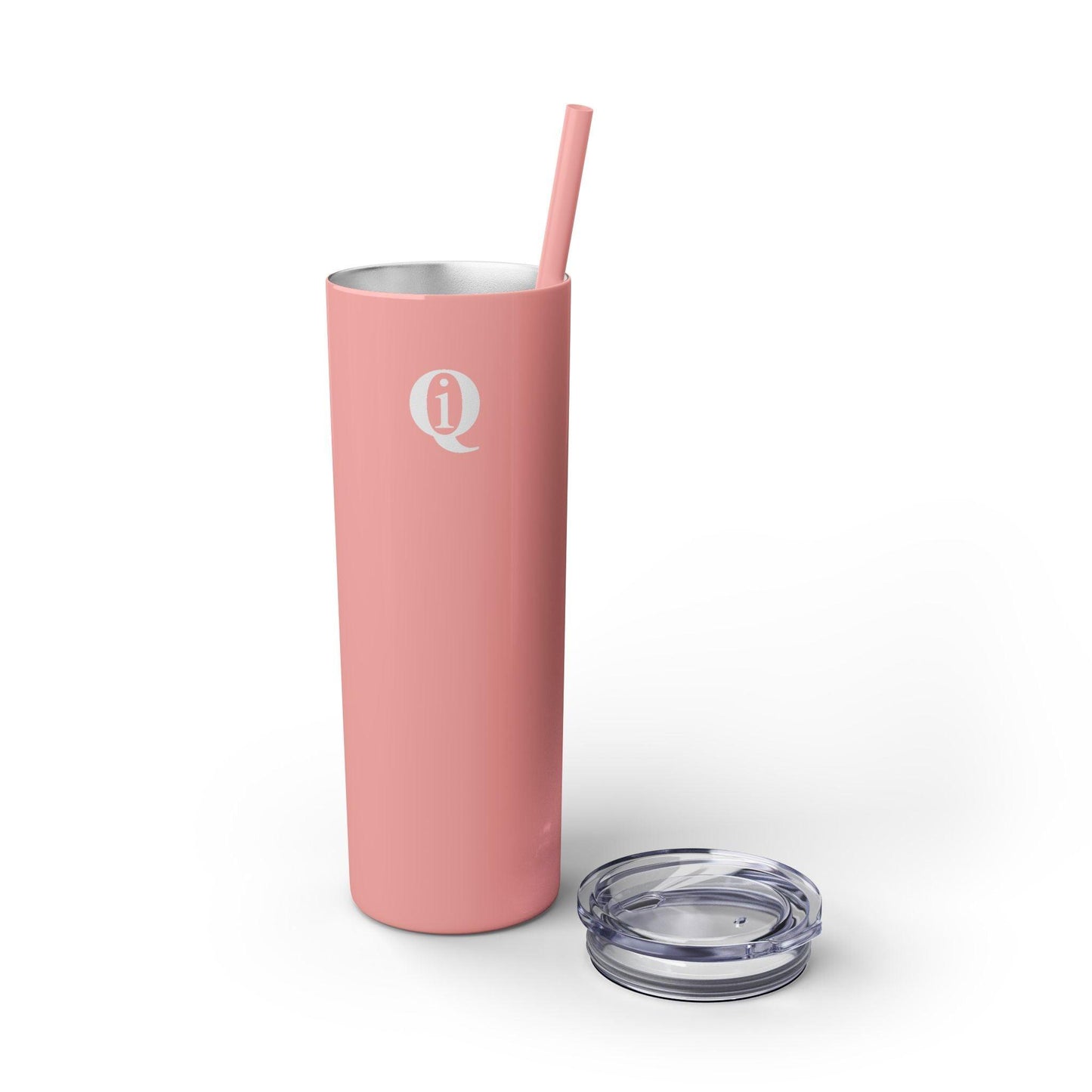 IQ Fashion | Skinny Tumbler with Straw, 20oz