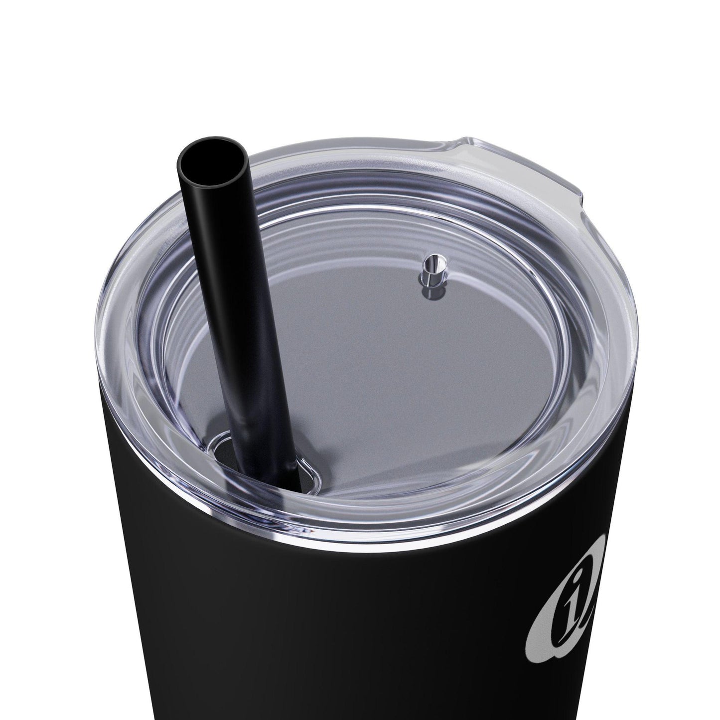 IQ Fashion | Skinny Tumbler with Straw, 20oz