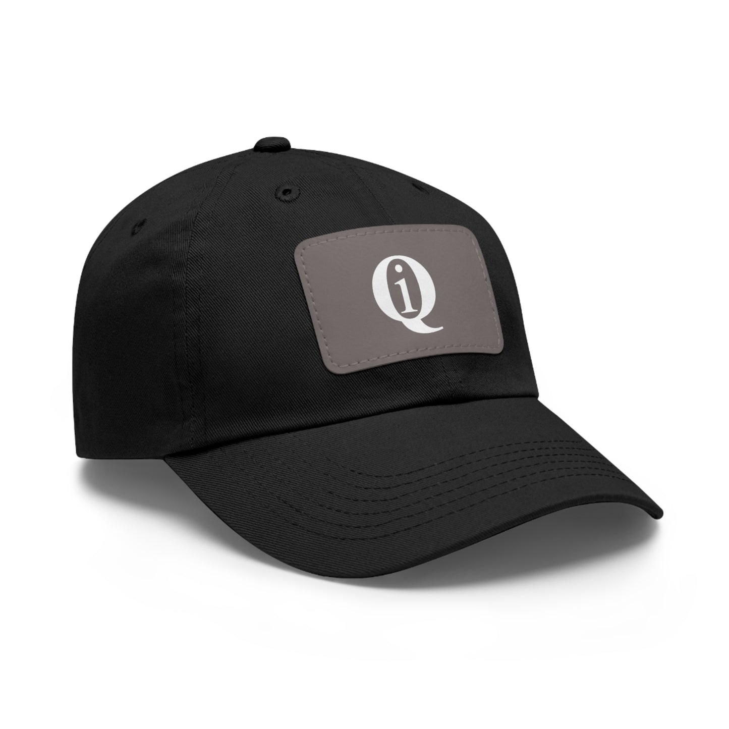 IQ Fashion | Dad Hat with Leather Patch (Rectangle)