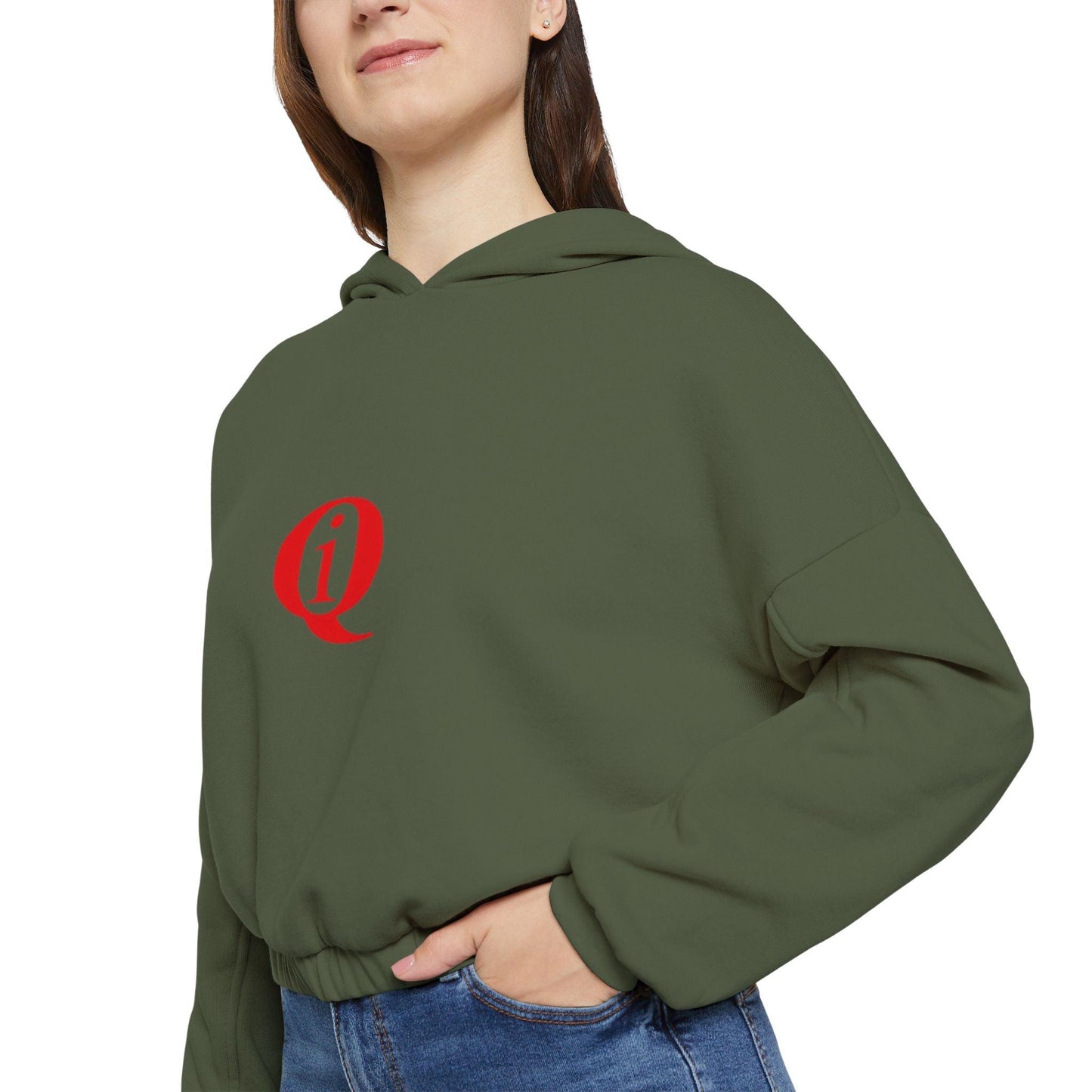 IQ Fashion | Women's Cinched Bottom Hoodie