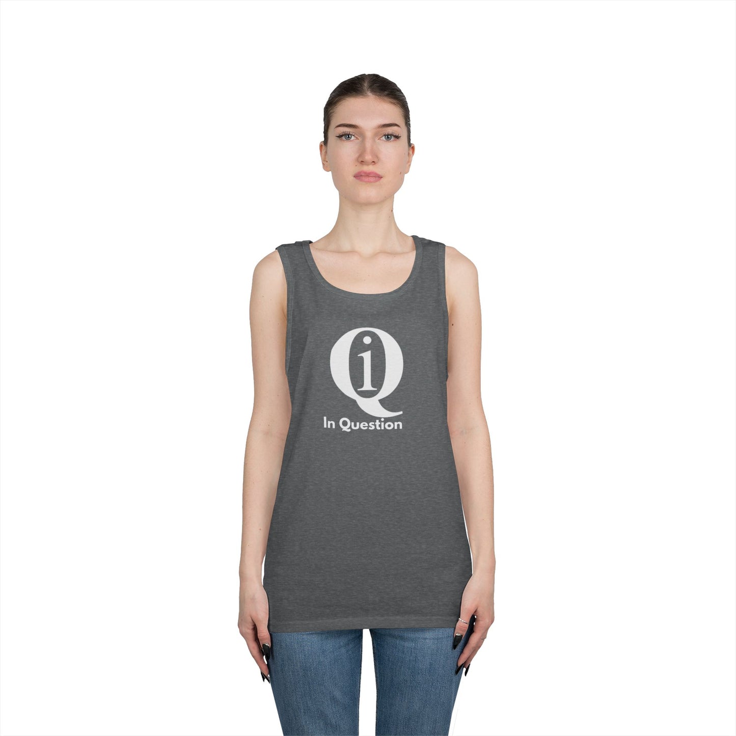 Unisex Heavy Cotton Tank Top - 'Q On Board' Design - Perfect for Summer Adventures