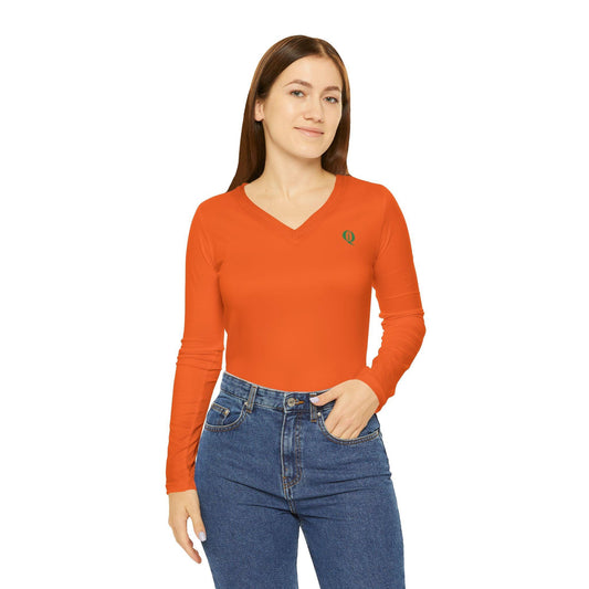 IQ Fashion | Women's Long Sleeve V-neck Shirt (AOP)