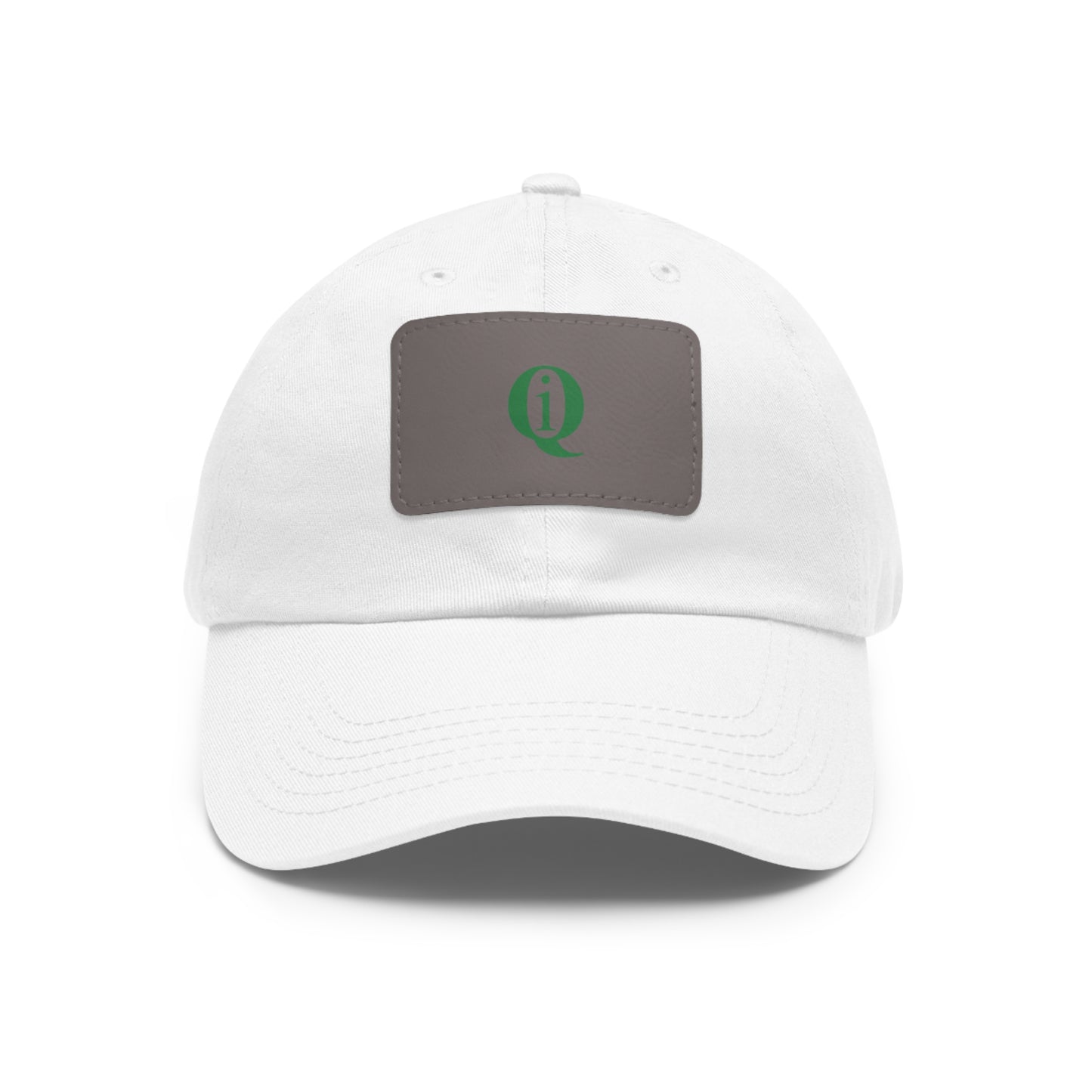 IQ Fashion | Dad Hat with Leather Patch (Rectangle)