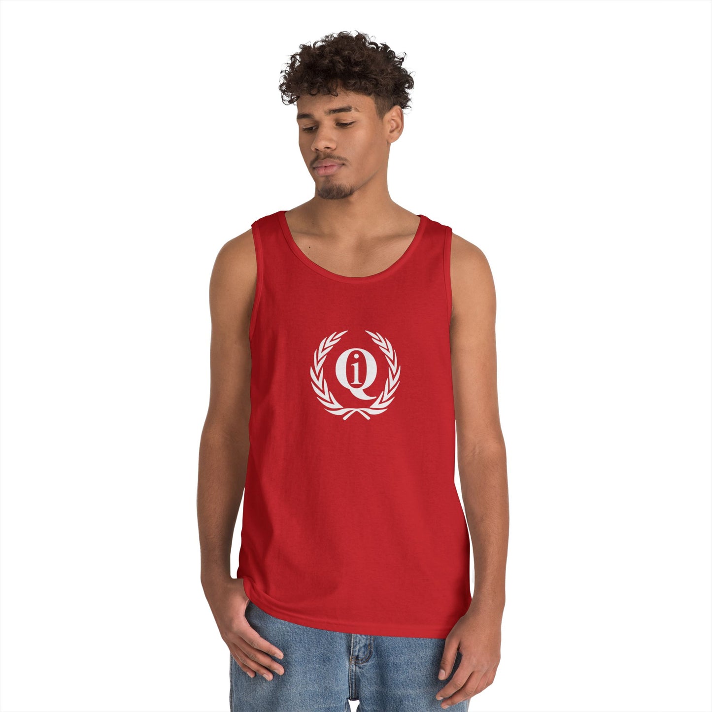 Unisex Heavy Cotton Tank Top - 'Q On Board' Design - Perfect for Summer Adventures