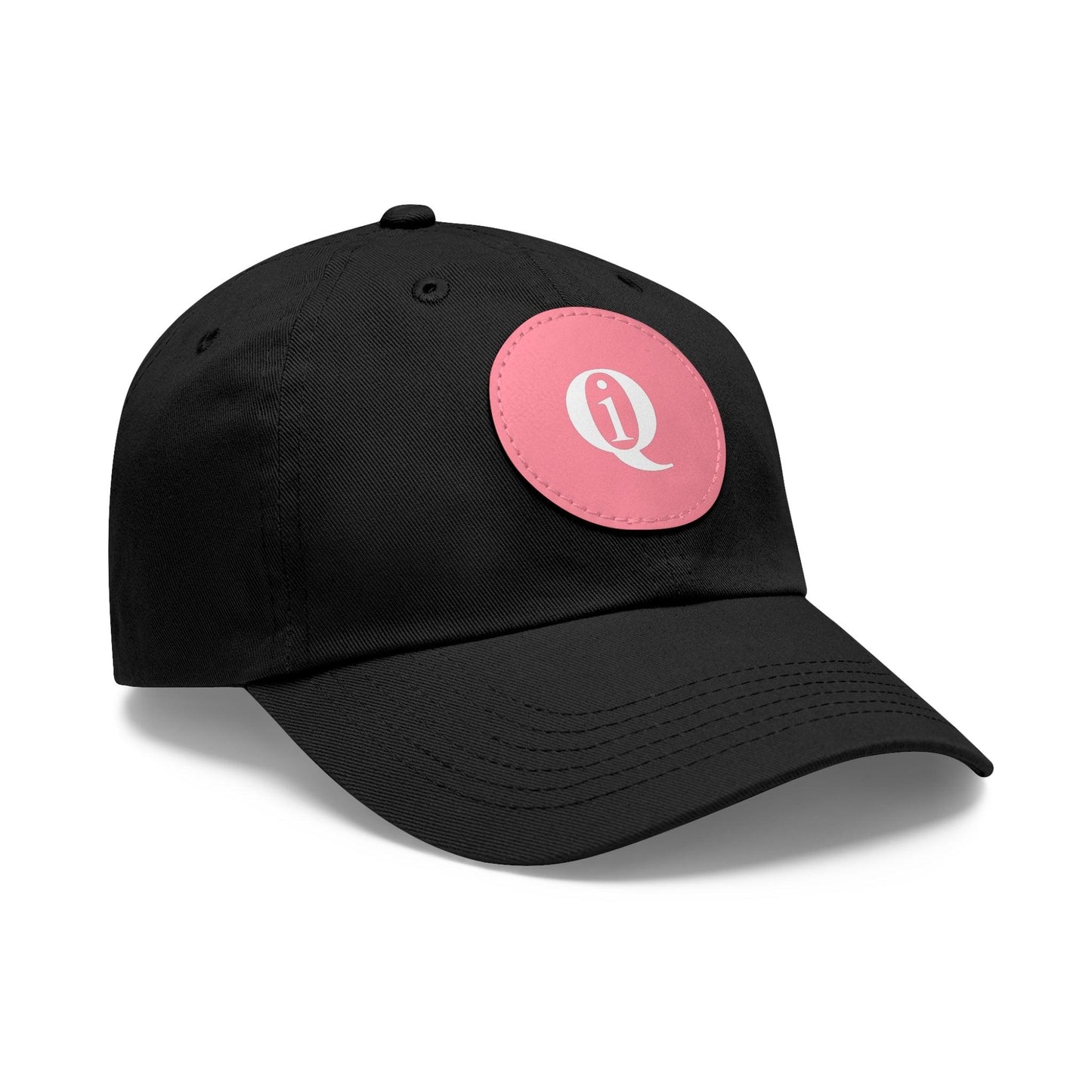 IQ Fashion | Dad Hat with Leather Patch (Round)