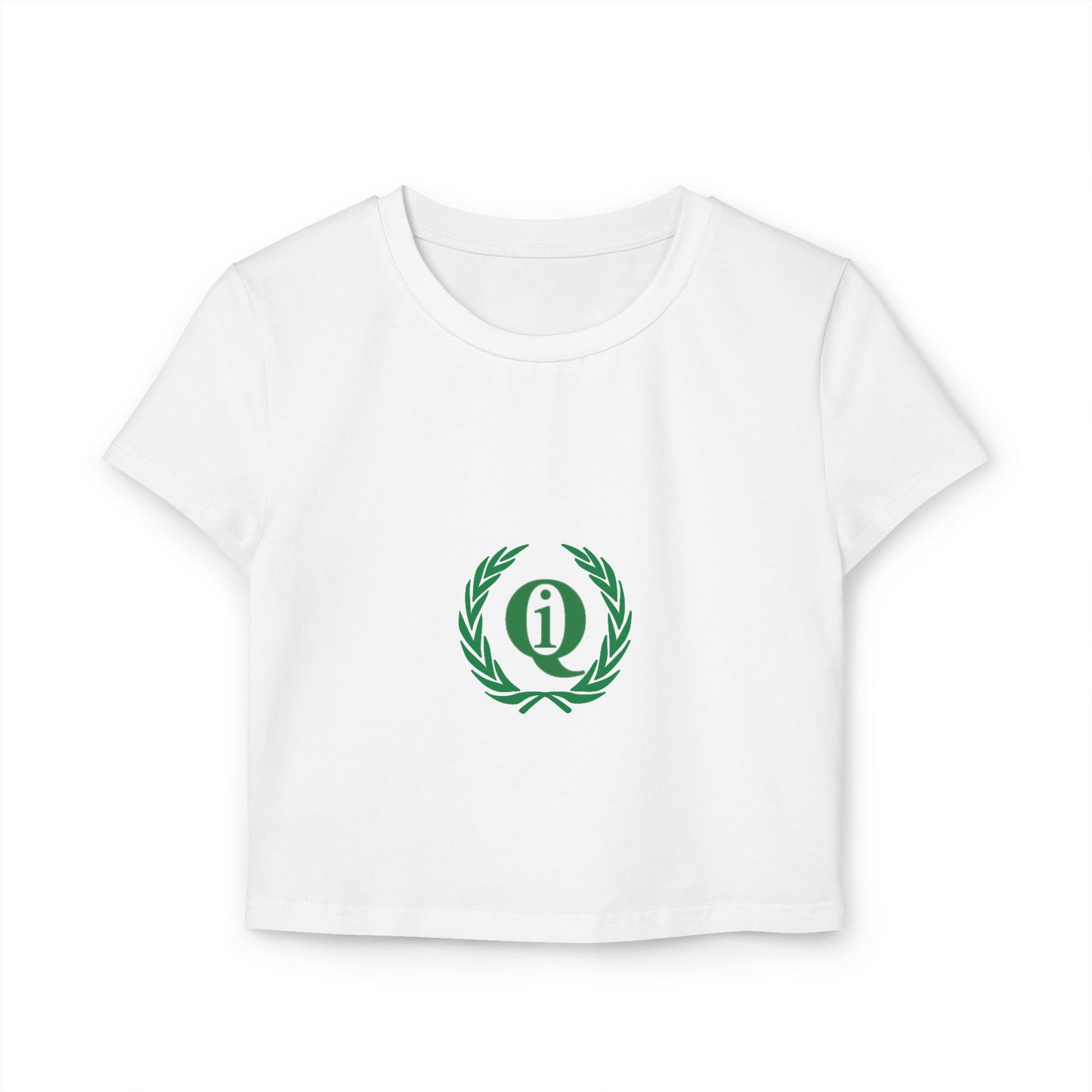 Casual Women's Baby Tee with Laurel Design - Perfect for Everyday Wear