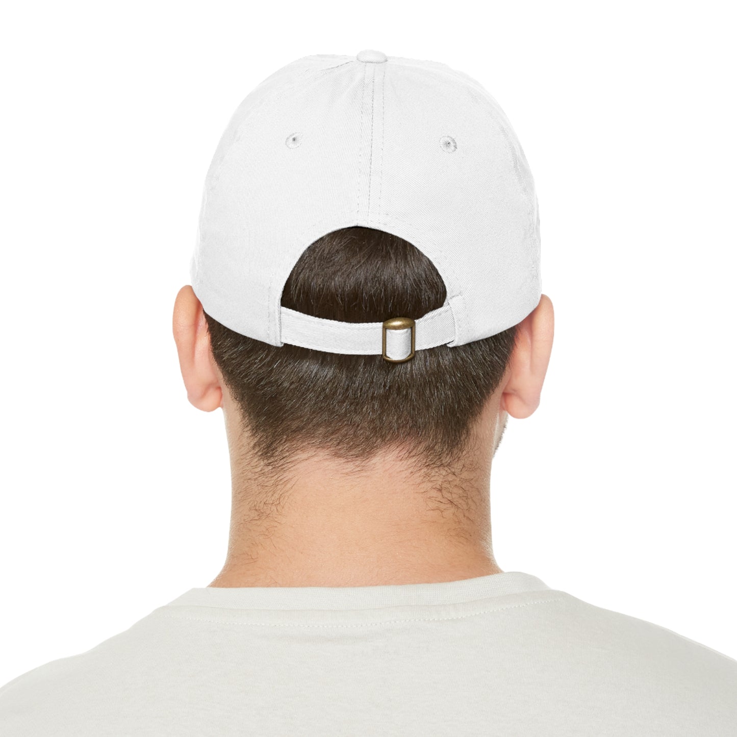 IQ Fashion | Dad Hat with Leather Patch (Rectangle)