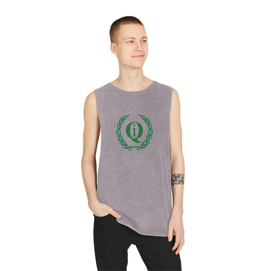 Unisex Stonewash Tank Top - Casual Summer Tee with 'On Board' Design