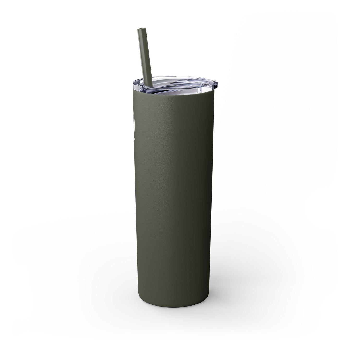 IQ Fashion | Skinny Tumbler with Straw, 20oz