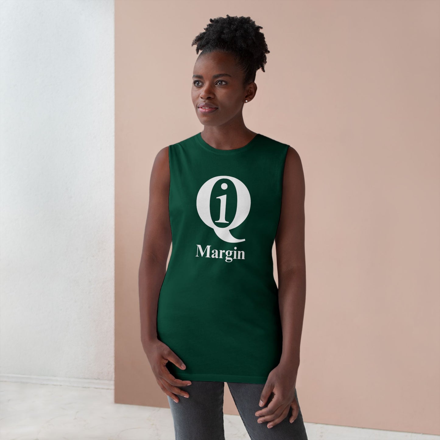 Unisex Barnard Tank - "Q On Board" Motivational Sleeveless Top