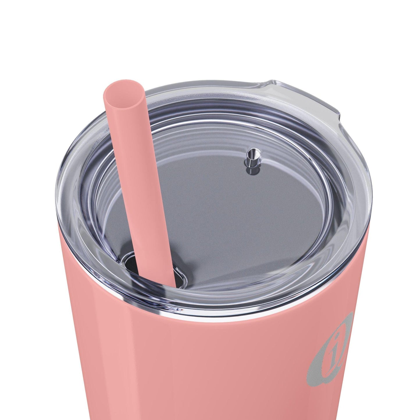 IQ Fashion | Skinny Tumbler with Straw, 20oz