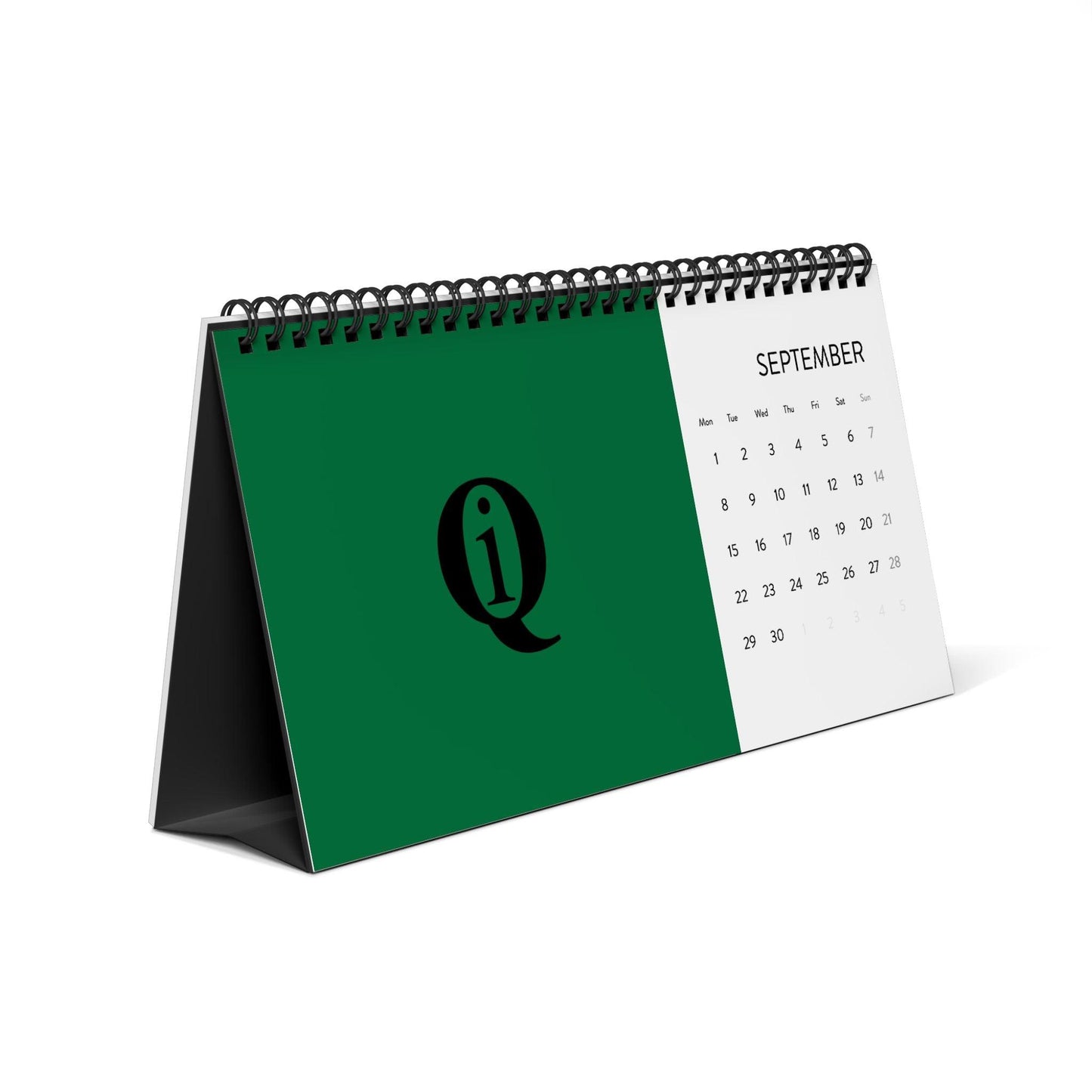 IQ Fashion | Simplex Desk Calendar (2025 grid)