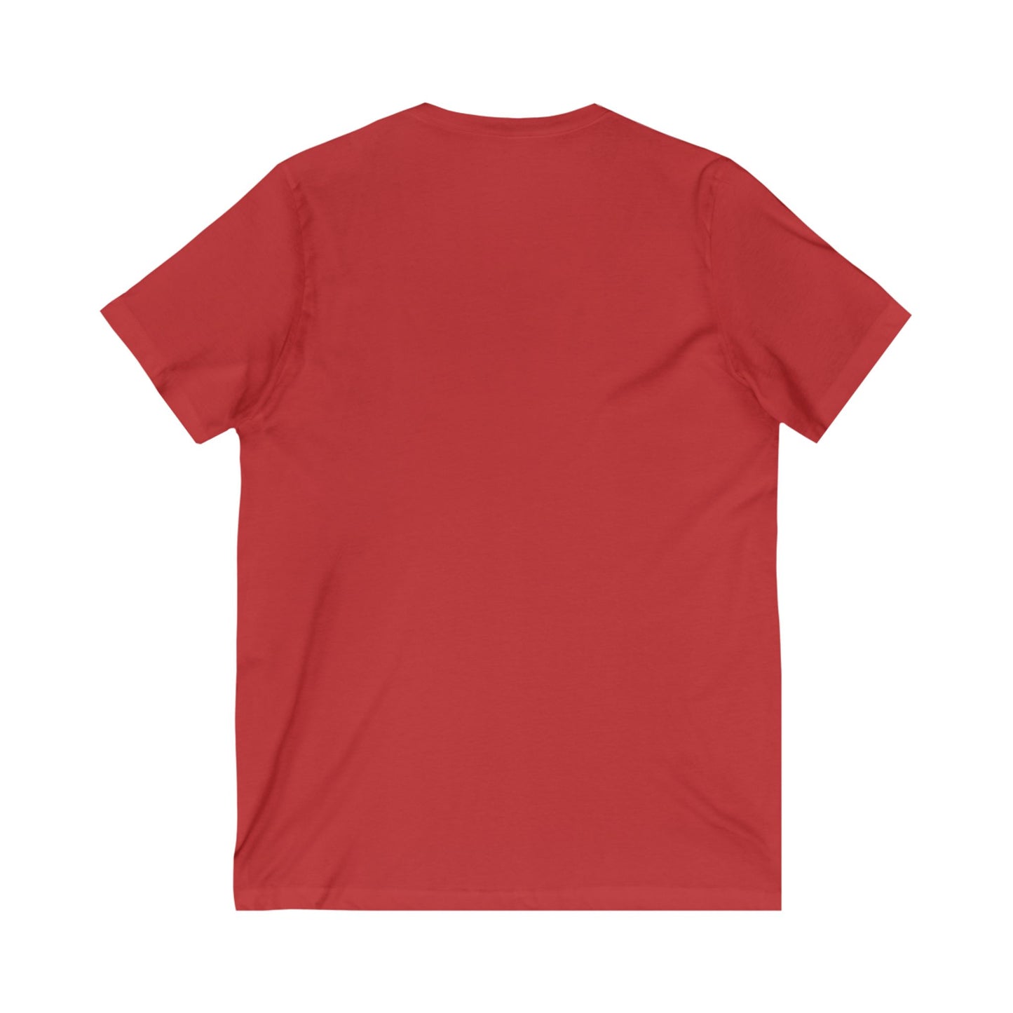 Unisex V-Neck Tee with Laurel and Initial Design - Casual Style for Everyday Wear