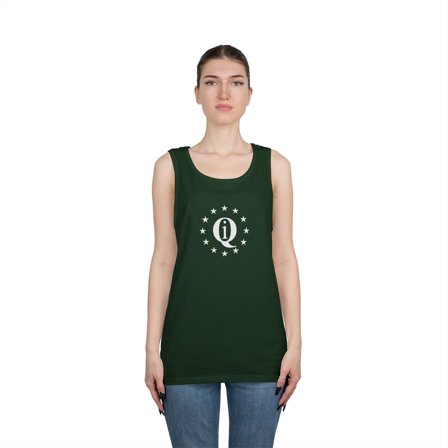 Unisex Heavy Cotton Tank Top - 'Q On Board' Design - Perfect for Summer Adventures