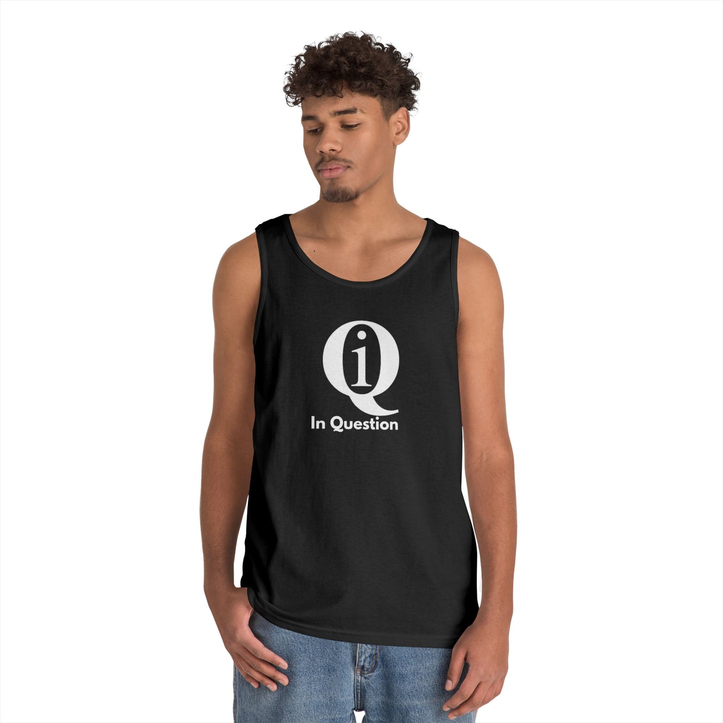 Unisex Heavy Cotton Tank Top - 'Q On Board' Design - Perfect for Summer Adventures