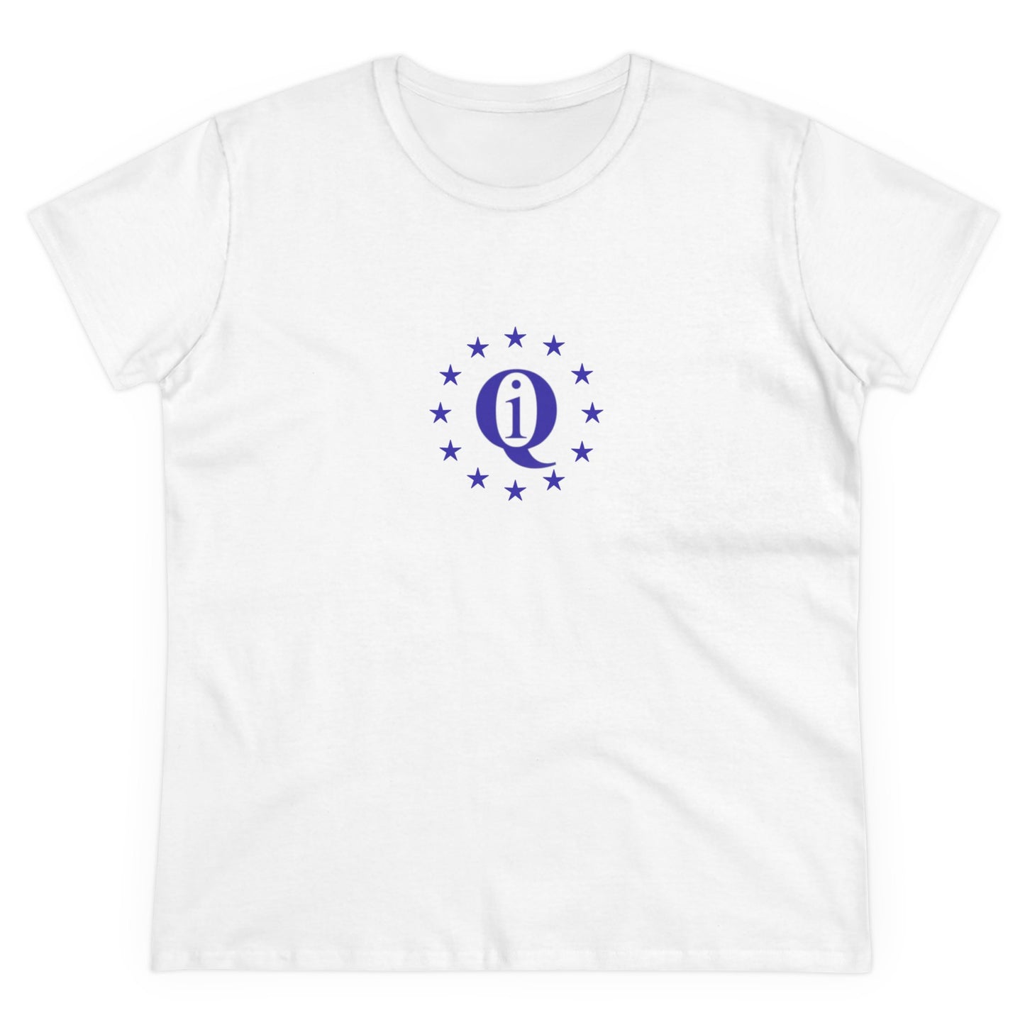 Women's Midweight Cotton Tee with Iconic Laurel Design