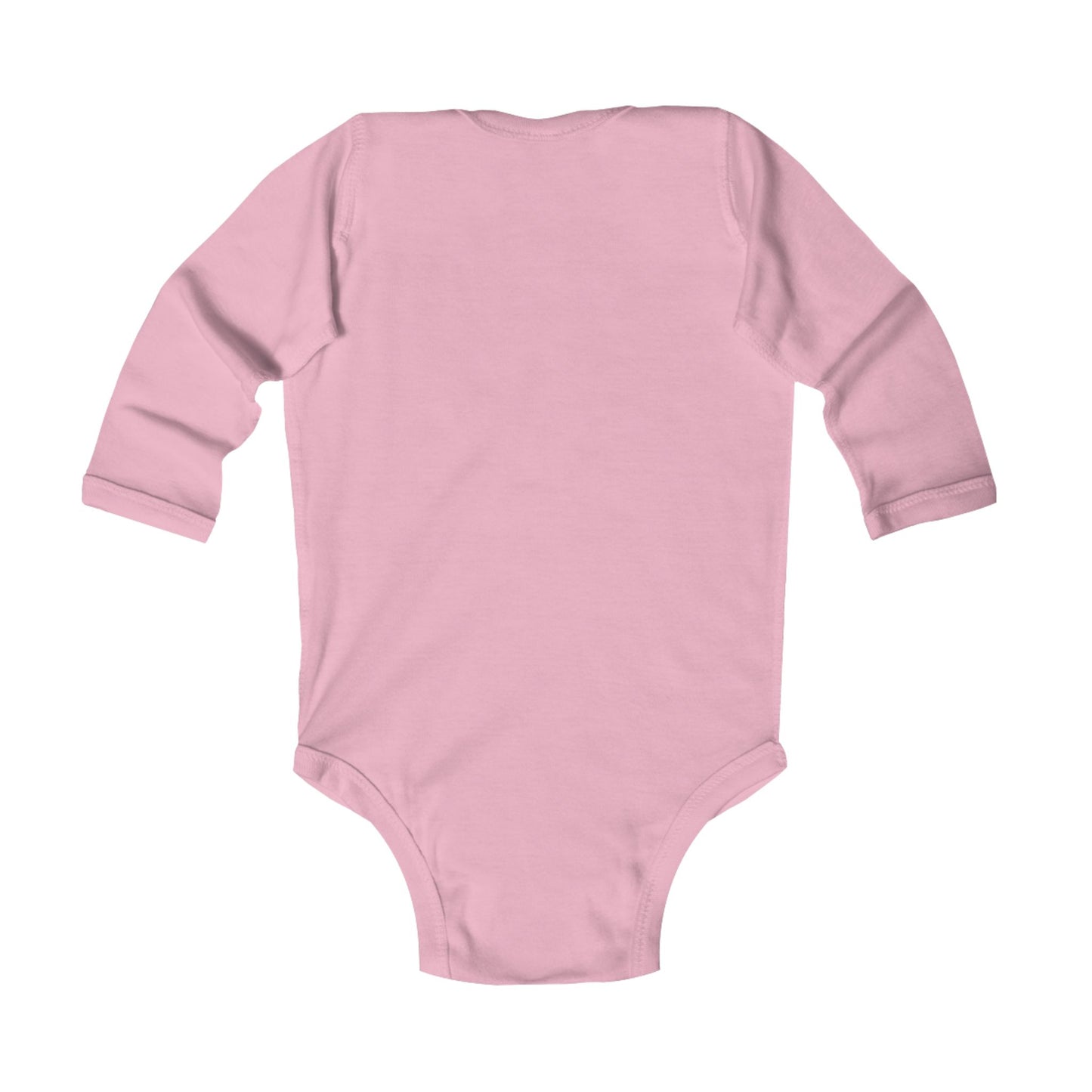 Cool Green Infant Long Sleeve Bodysuit with Laurel Design