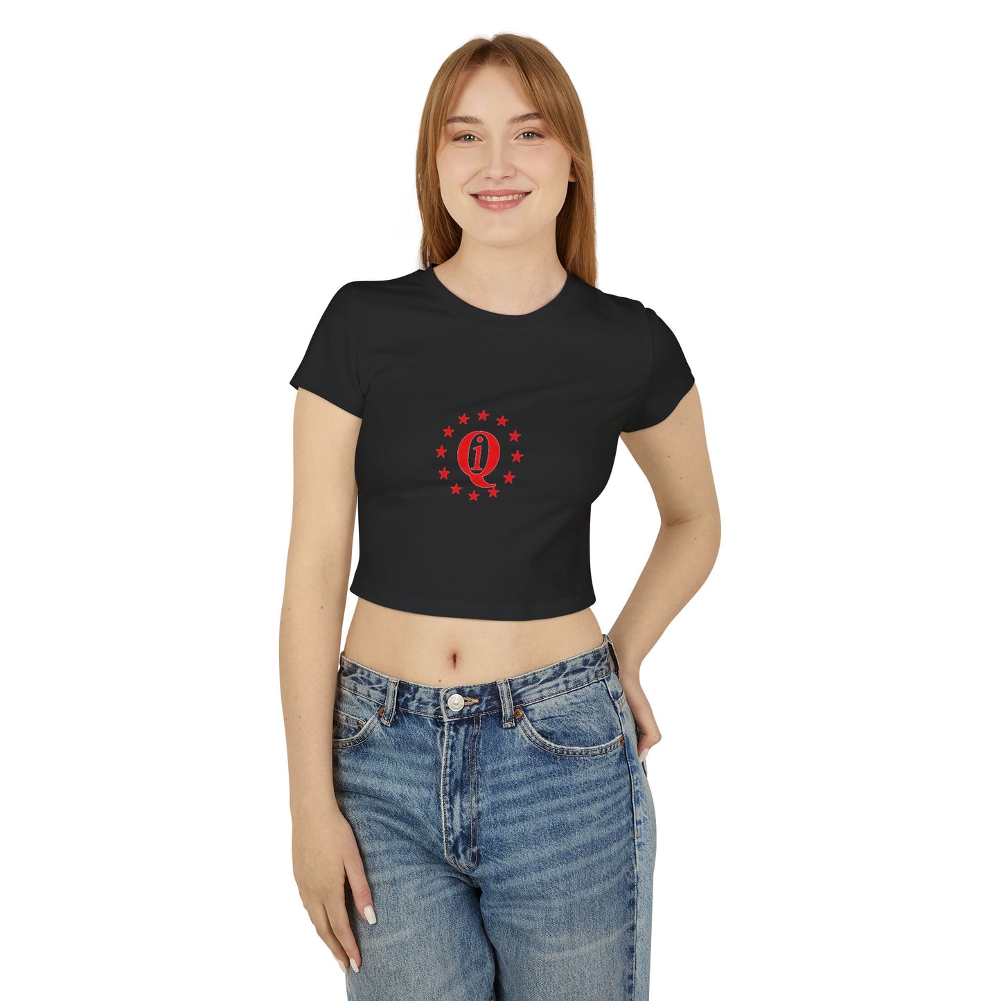 Casual Women's Baby Tee with Laurel Design - Perfect for Everyday Wear