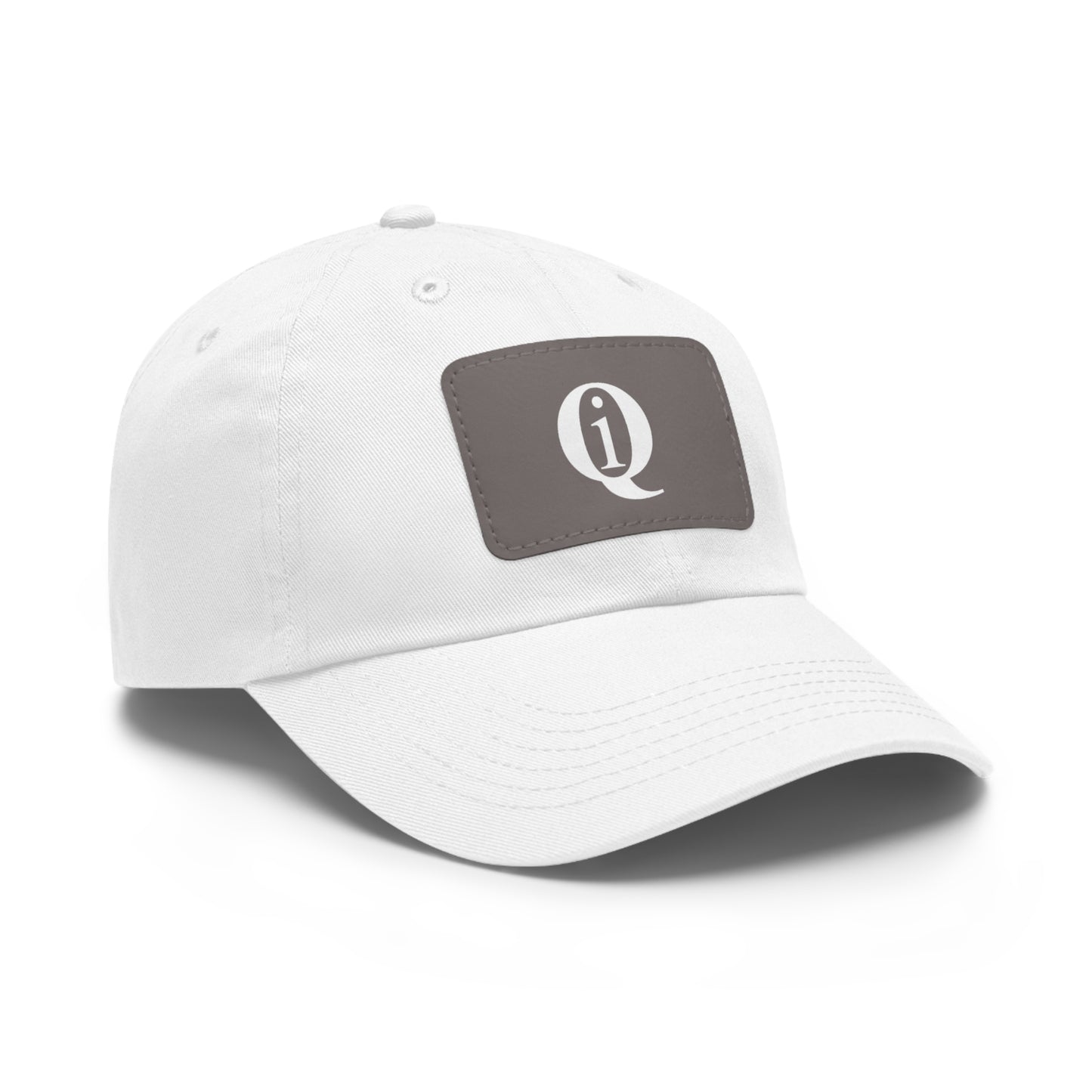 IQ Fashion | Dad Hat with Leather Patch (Rectangle)