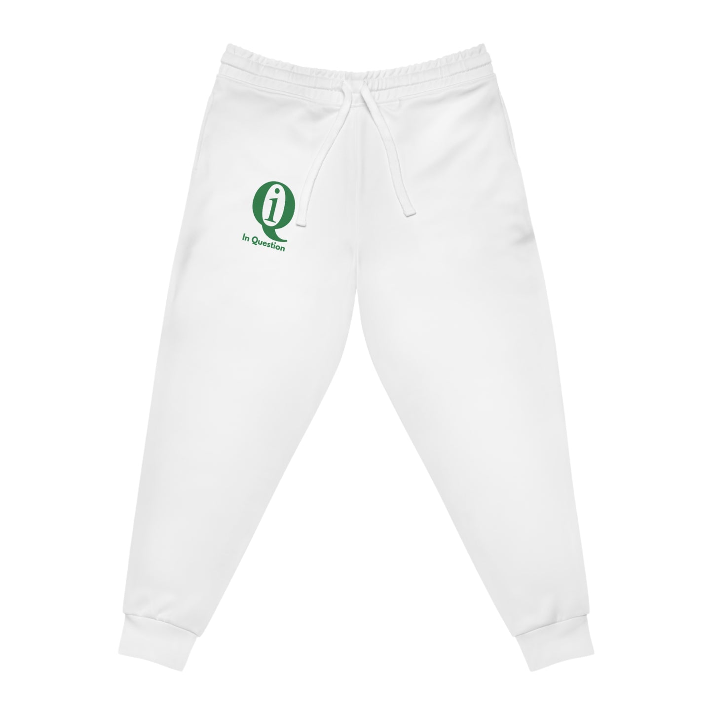 Stylish White Athletic Joggers with Logo - Perfect for Workouts and Casual Wear