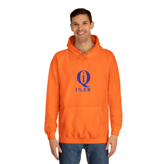 Unisex Orange College Hoodie - 1% ER Graphic Sweatshirt for Students