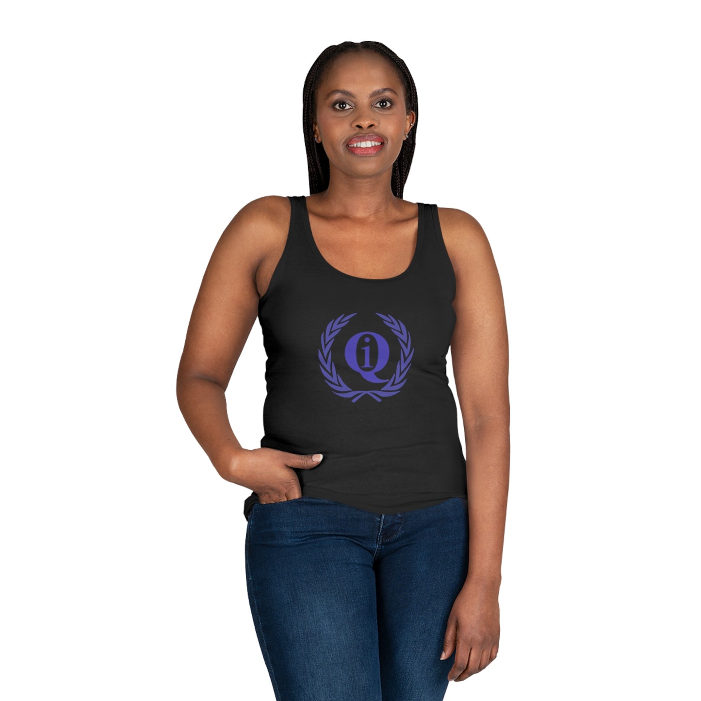 Stylish Women's Tank Top: 'Q On Board' Casualwear for Every Occasion