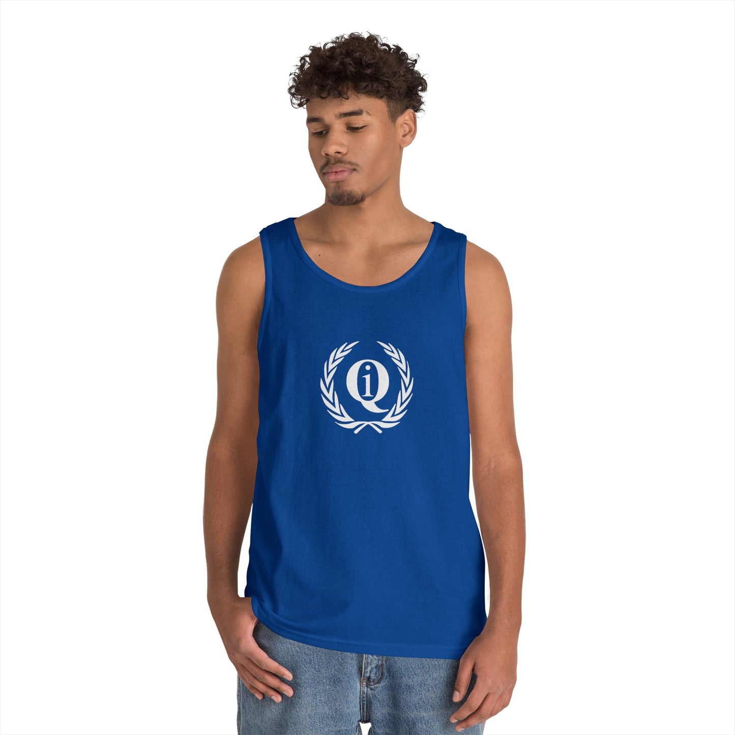 Unisex Heavy Cotton Tank Top - 'Q On Board' Design - Perfect for Summer Adventures