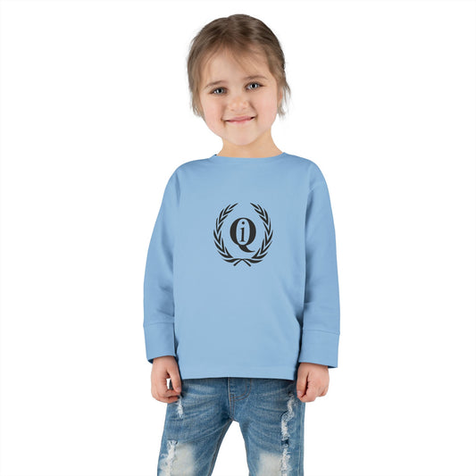 Toddler Long Sleeve Tee with Elegant Laurel Design