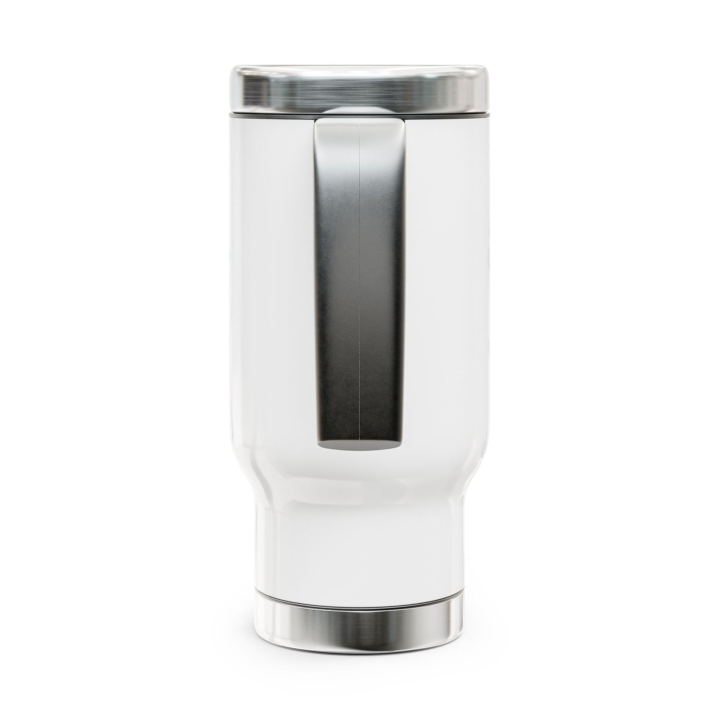 IQ Fashion | Stainless Steel Travel Mug with Handle, 14oz