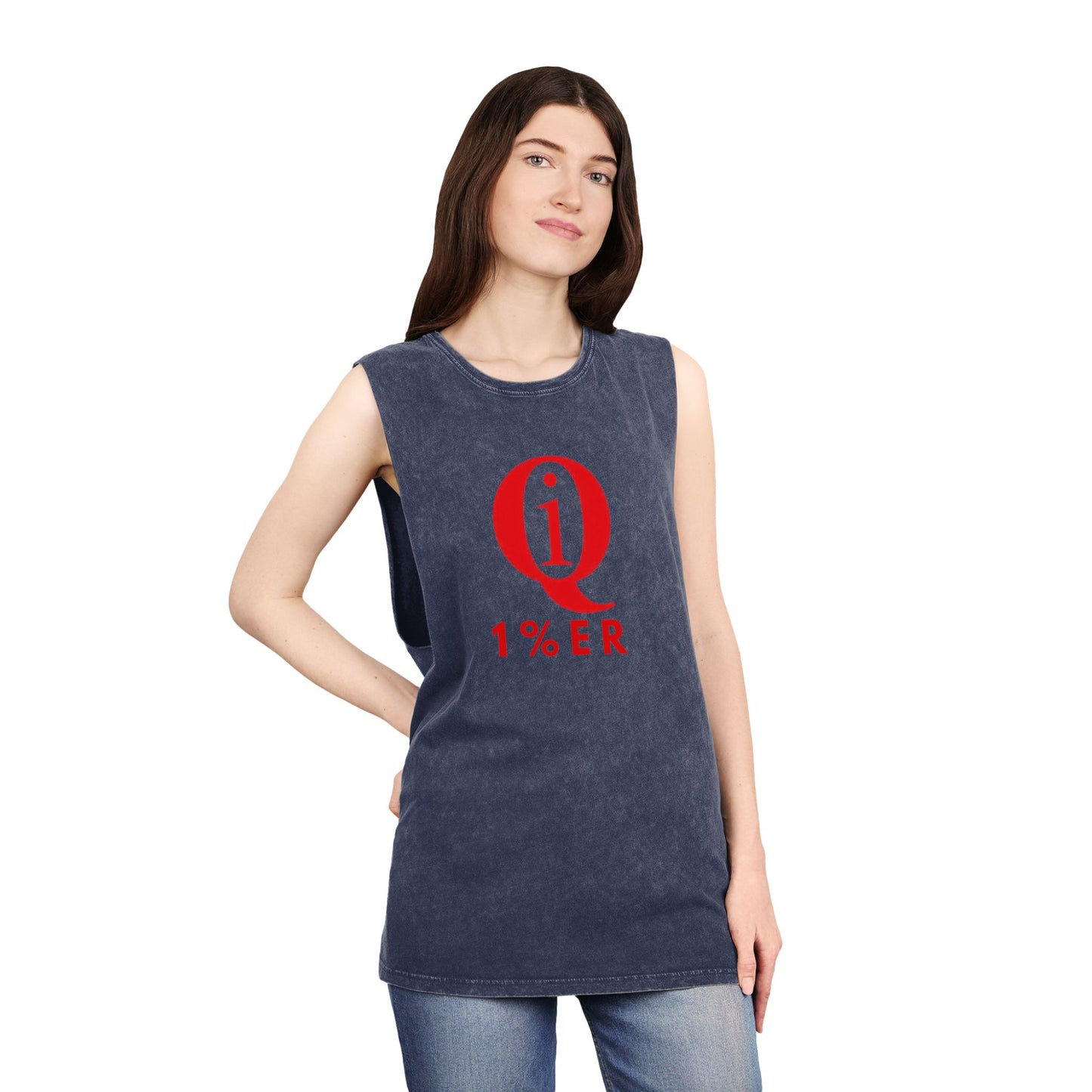 Unisex Stonewash Tank Top - Casual Summer Tee with 'On Board' Design