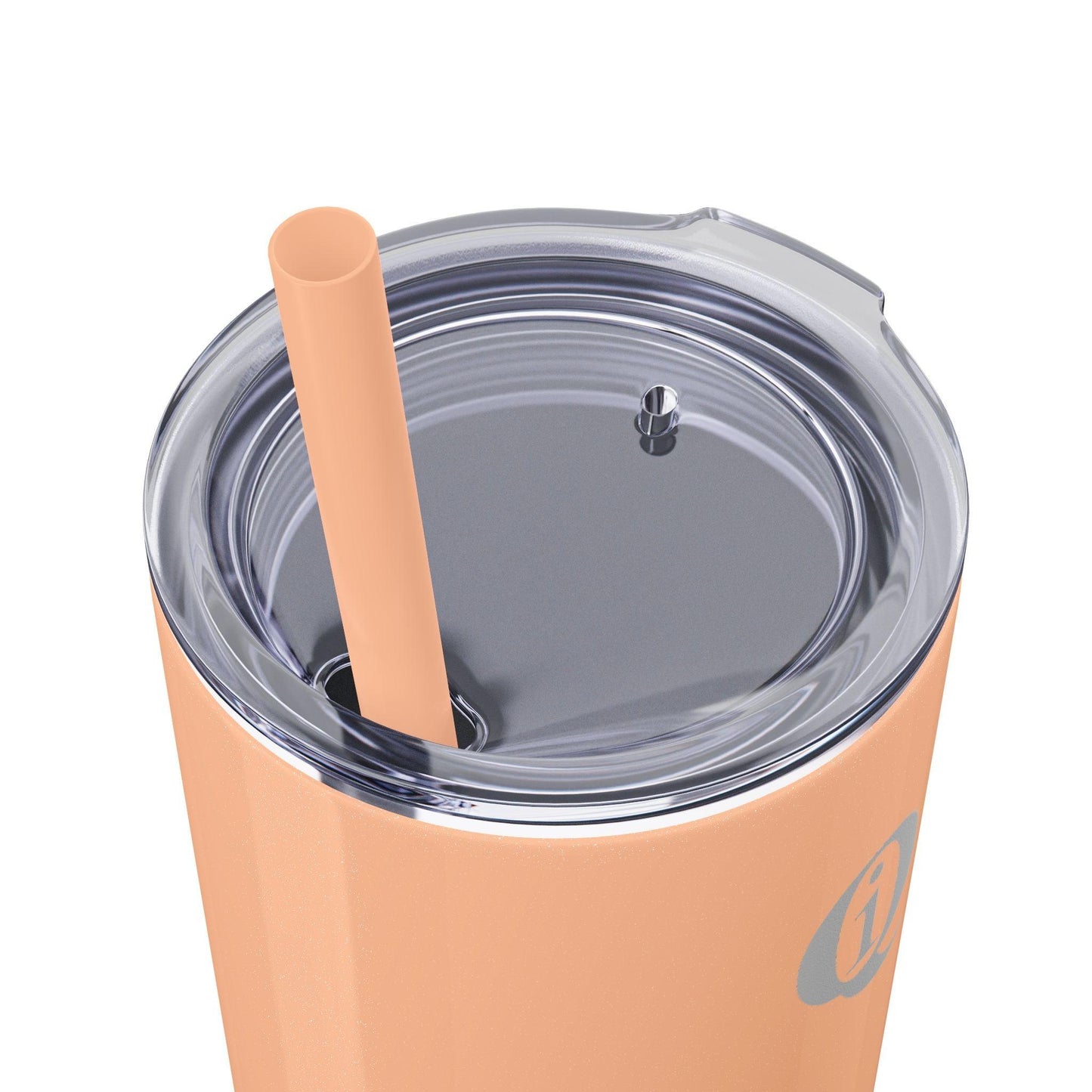 IQ Fashion | Skinny Tumbler with Straw, 20oz