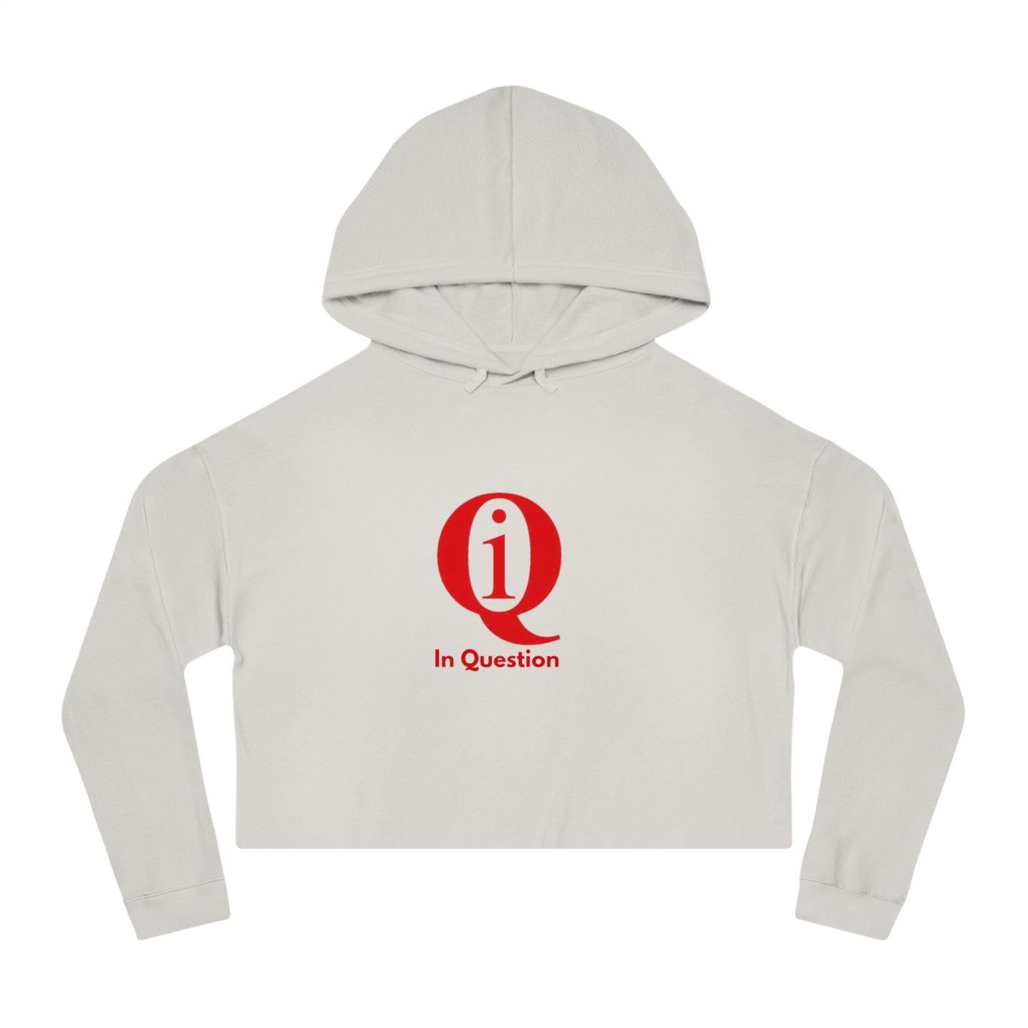 Women’s Cropped Hoodie with 'Q 1% ER' Design - Trendy & Stylish Casual Wear