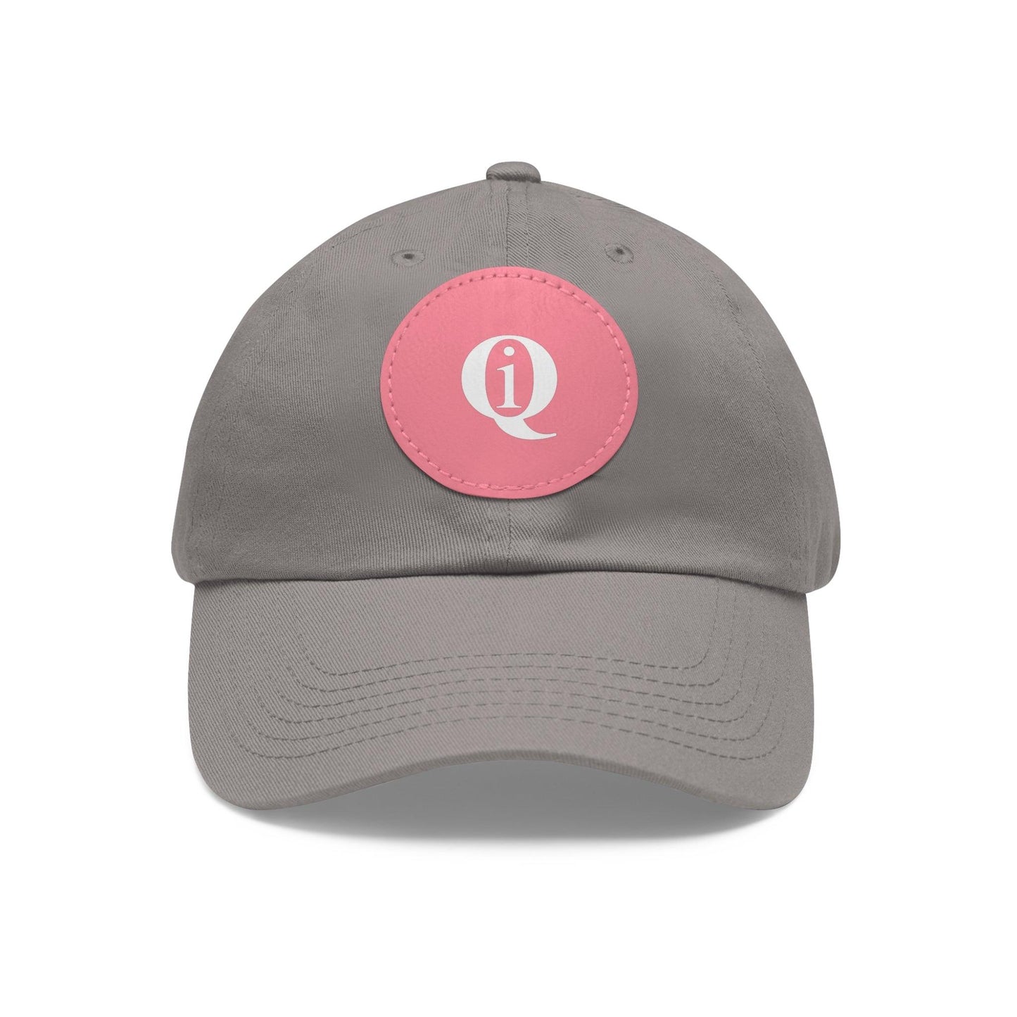 IQ Fashion | Dad Hat with Leather Patch (Round)