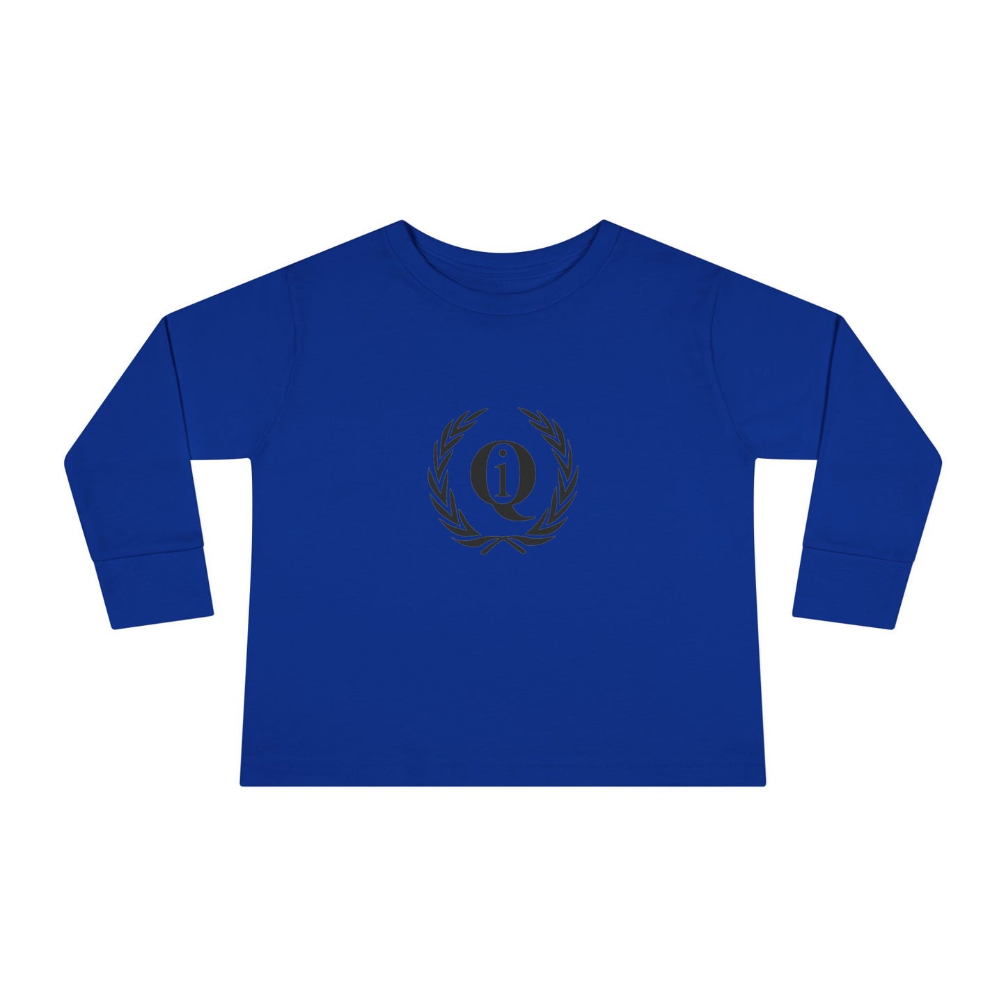 Toddler Long Sleeve Tee with Elegant Laurel Design