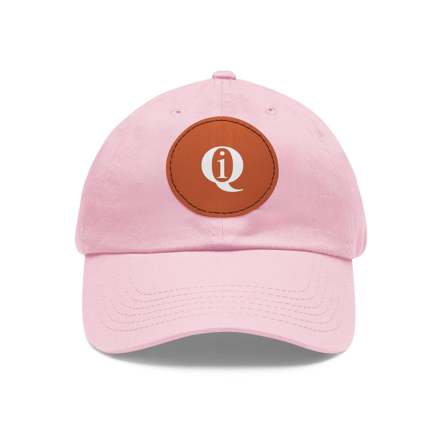 IQ Fashion | Dad Hat with Leather Patch (Round)