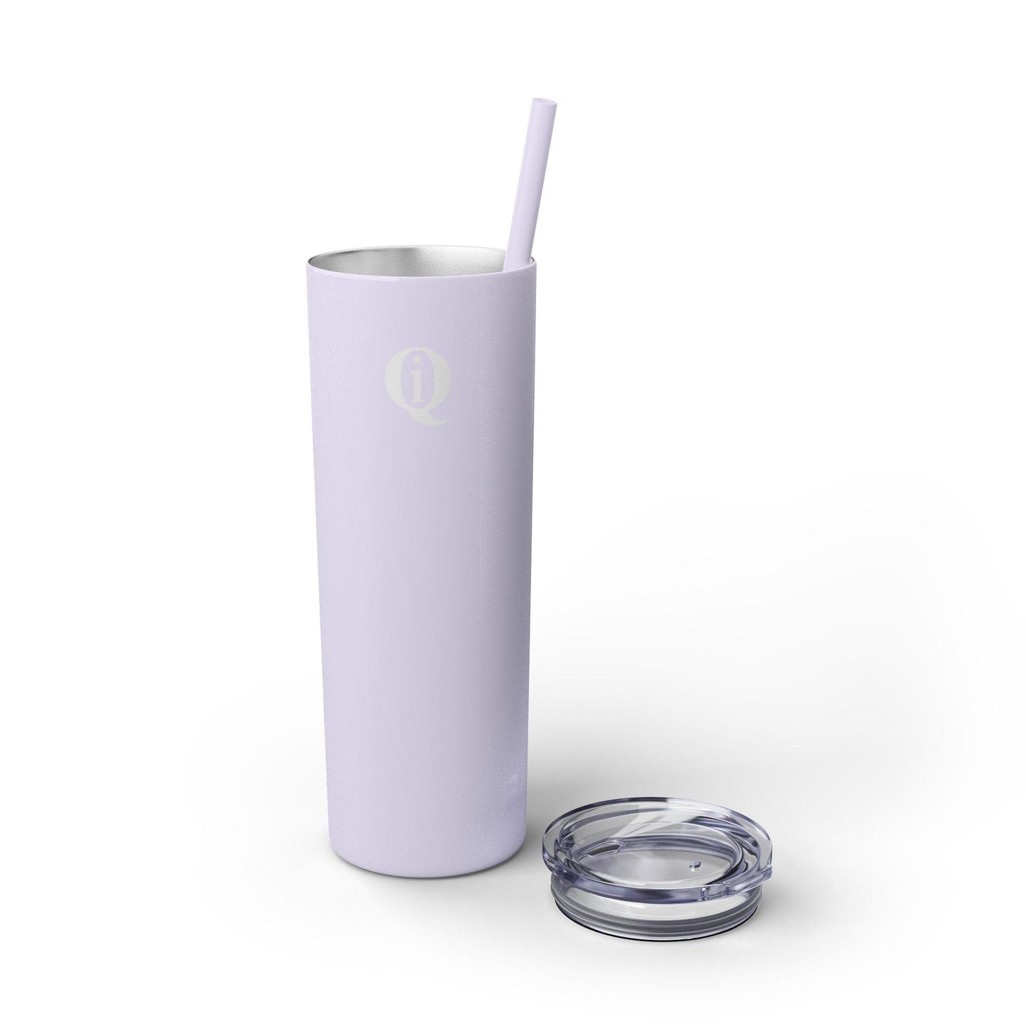 IQ Fashion | Skinny Tumbler with Straw, 20oz