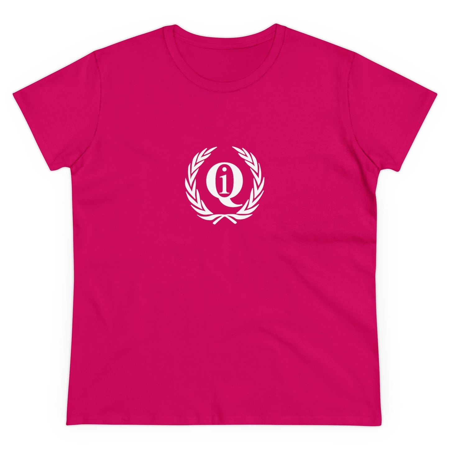 Women's Midweight Cotton Tee with Iconic Laurel Design