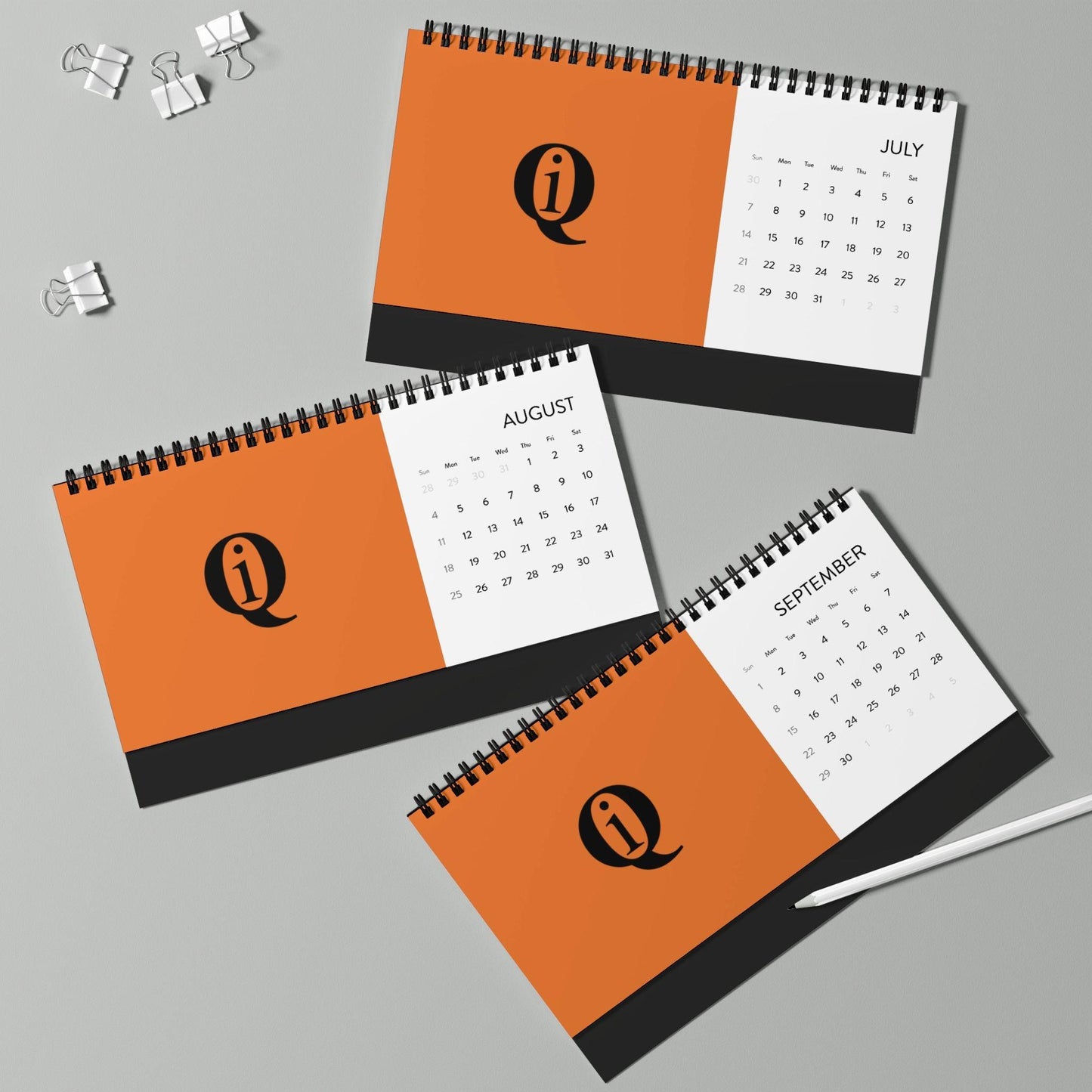 IQ Fashion | Desktop Calendar (2024 grid)