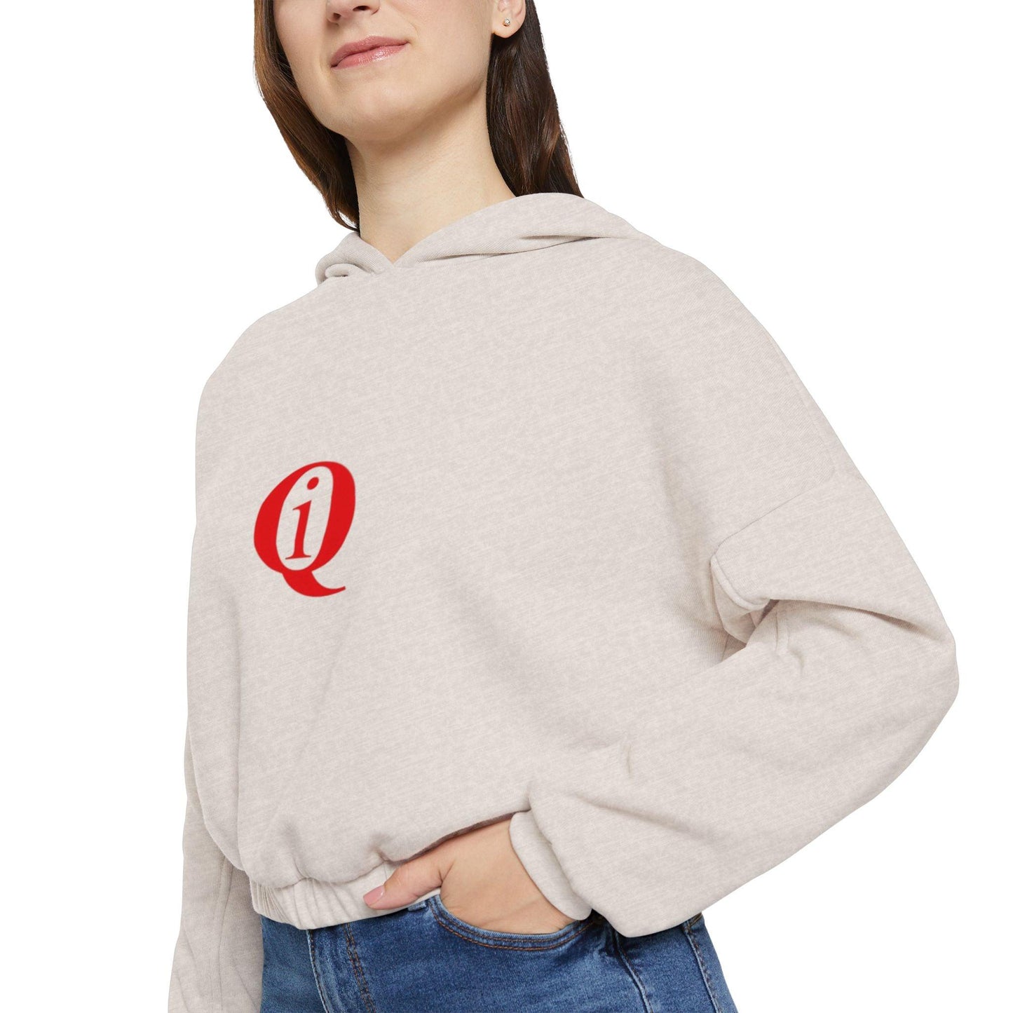 IQ Fashion | Women's Cinched Bottom Hoodie