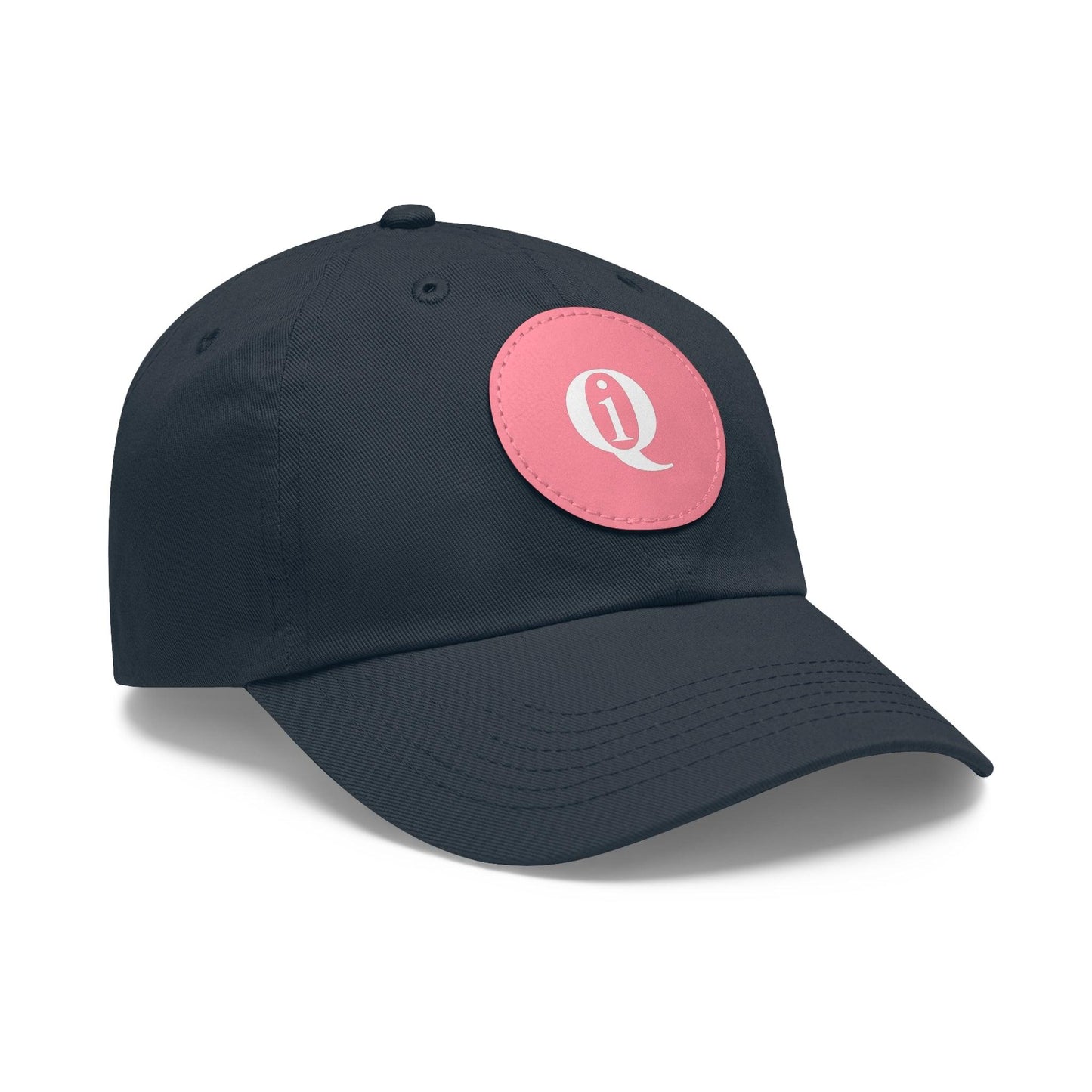 IQ Fashion | Dad Hat with Leather Patch (Round)