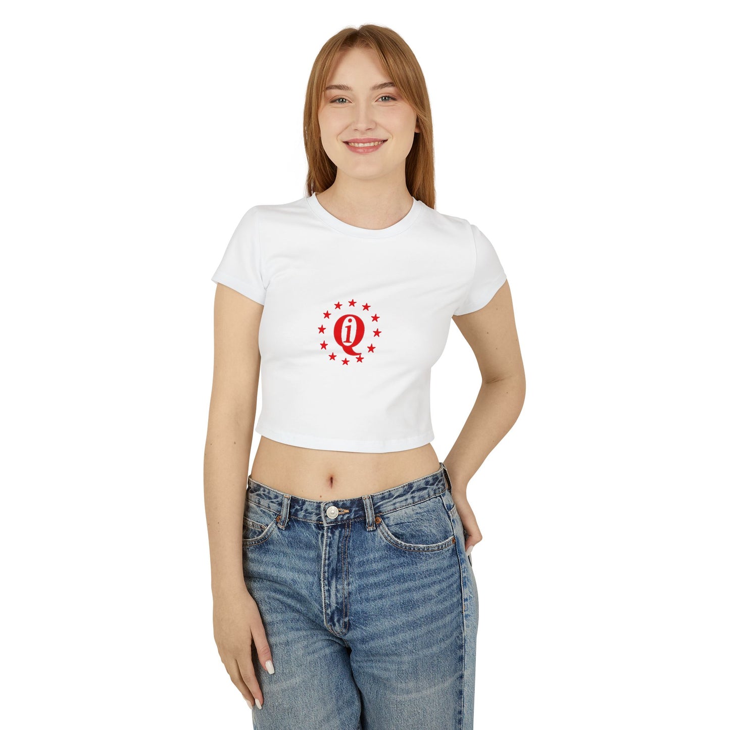 Casual Women's Baby Tee with Laurel Design - Perfect for Everyday Wear