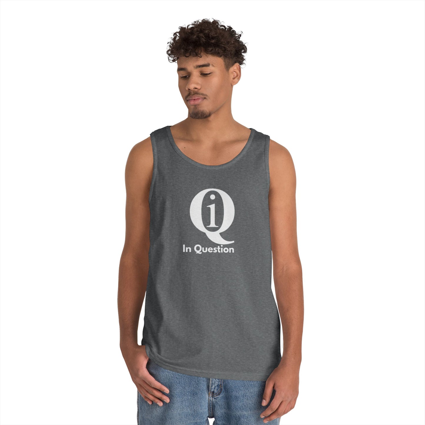 Unisex Heavy Cotton Tank Top - 'Q On Board' Design - Perfect for Summer Adventures