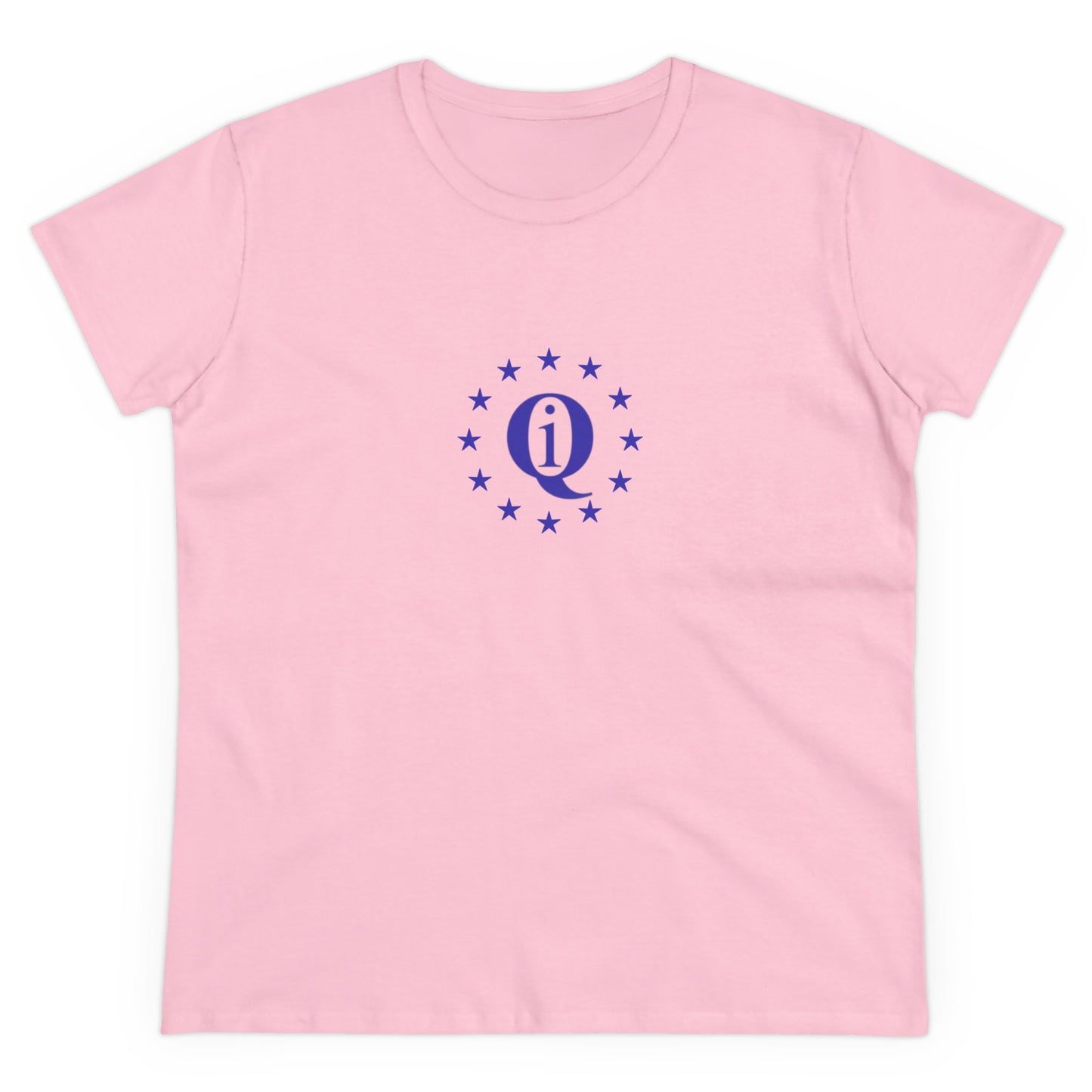 Women's Midweight Cotton Tee with Iconic Laurel Design